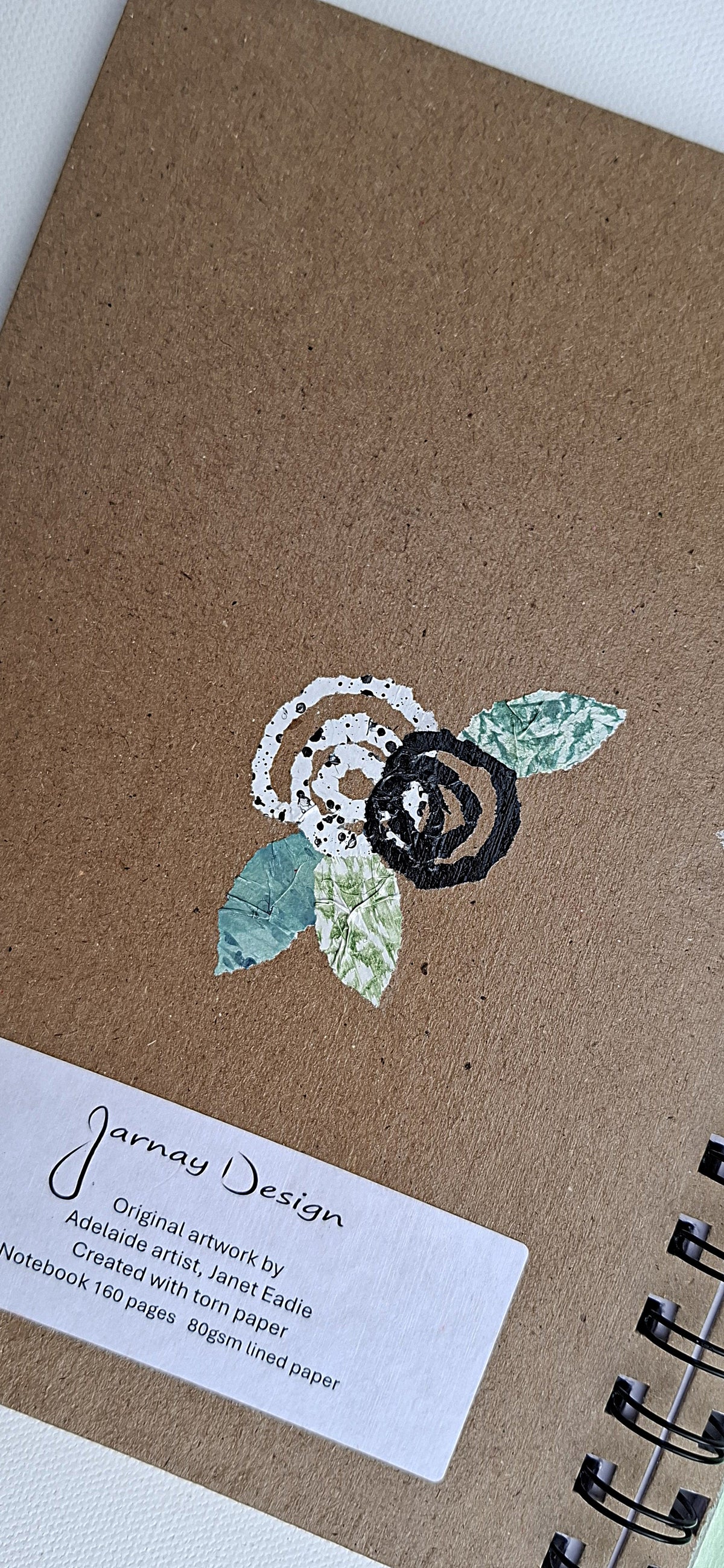 Hand Decorated A5 Notebook - Design 2