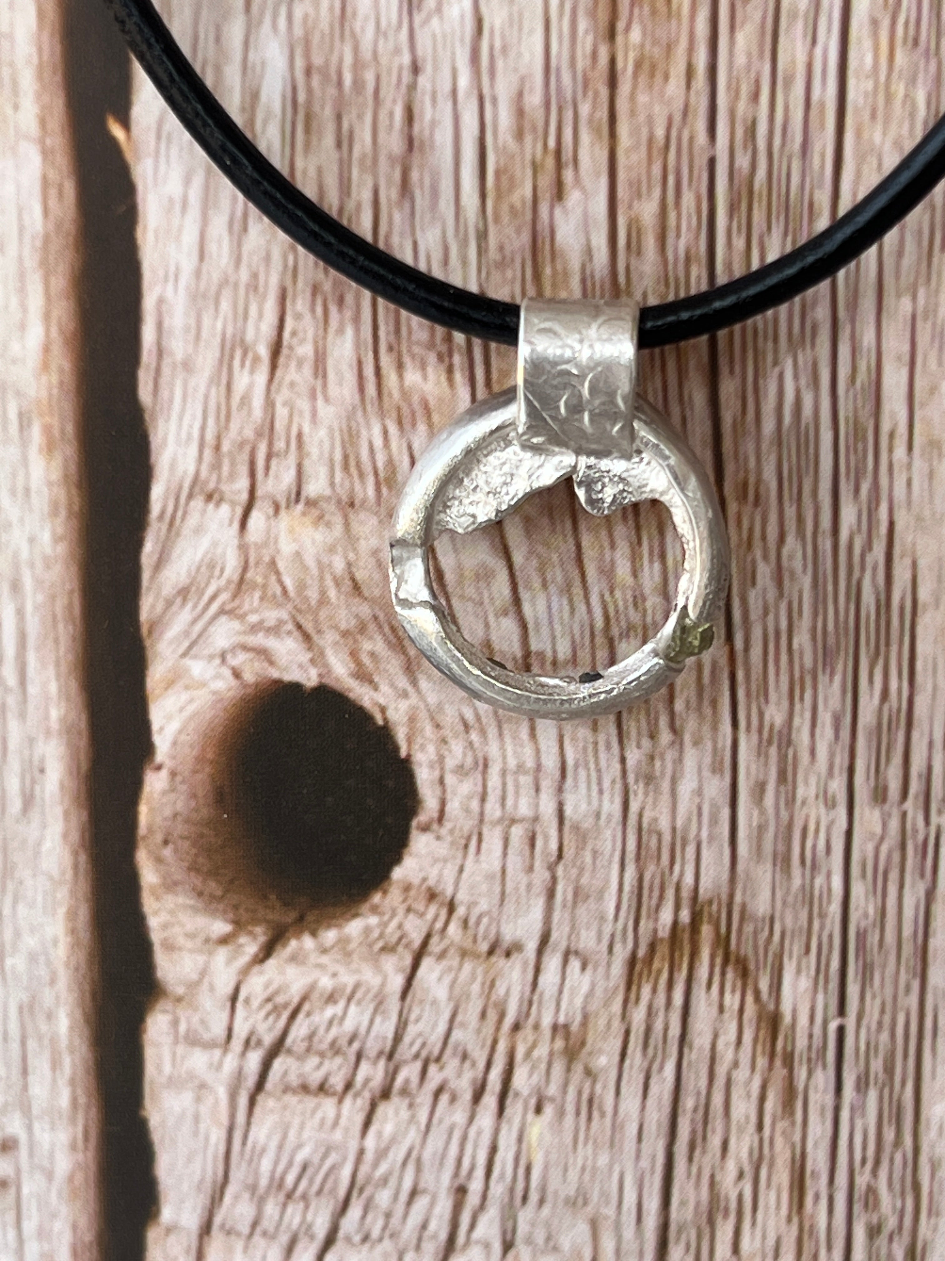 “Winton” Sterling Silver Pendant with Sapphires