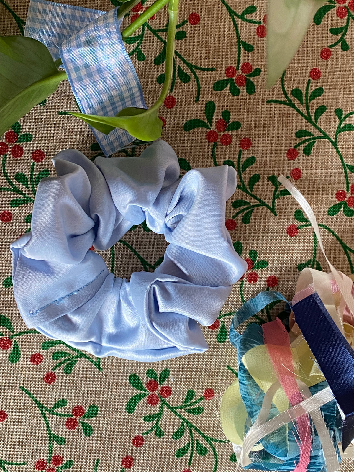 Handmade Medium Scrunchies – Satin & Crepe Hair Scrunchies