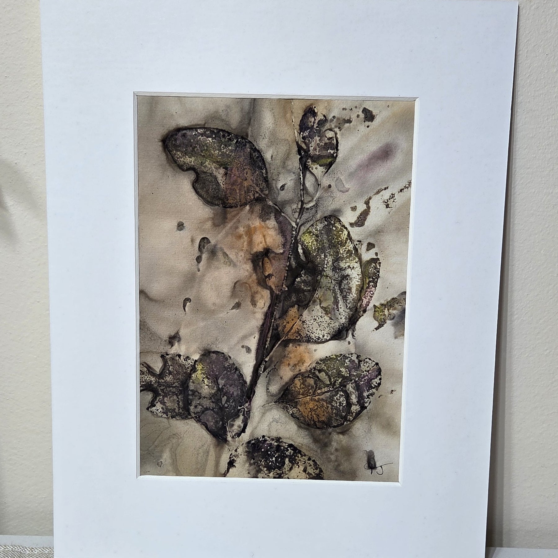 Wild Impressions ~ Set of 3 Original Botanical Artworks  - Eco Print & Watercolour