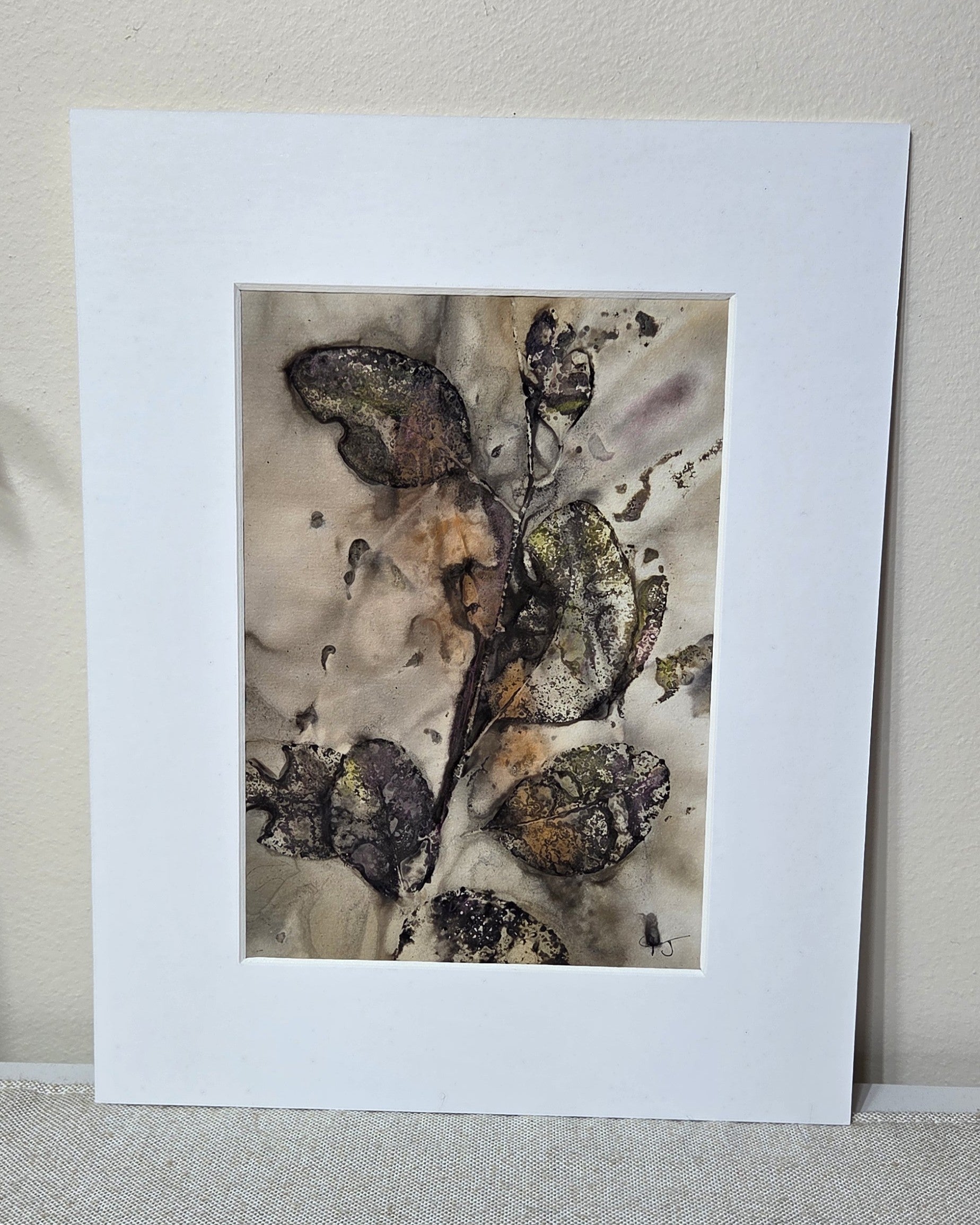 Wild Impressions ~ Set of 3 Original Botanical Artworks  - Eco Print & Watercolour