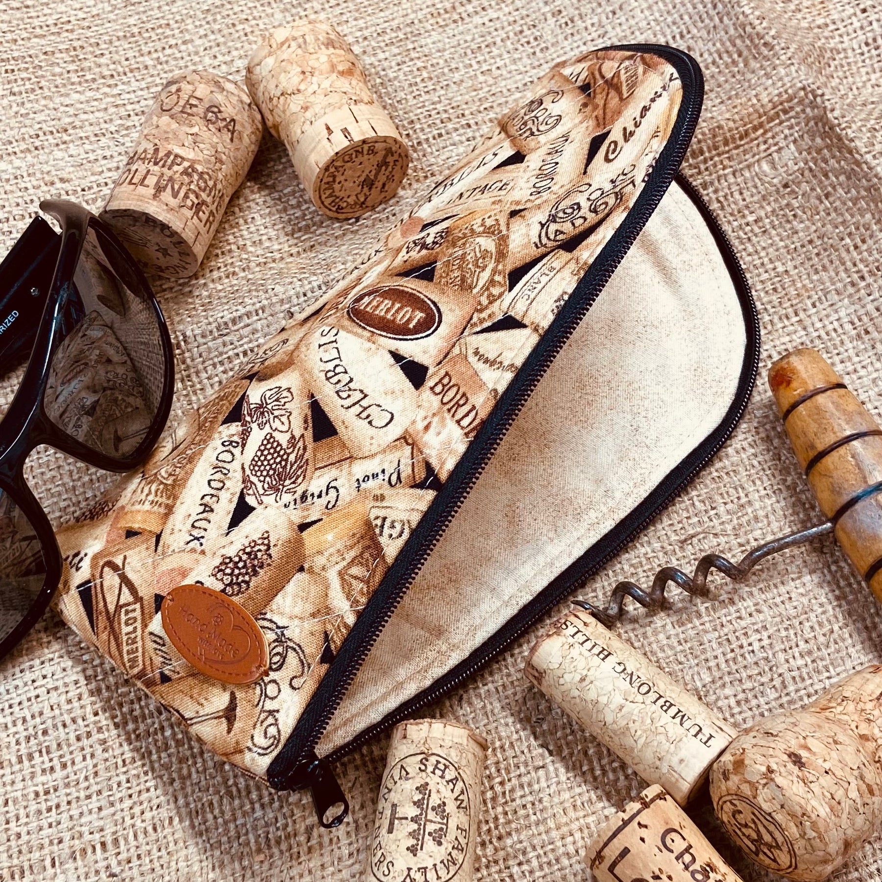 Glasses Case - Wine & Fishing Themed