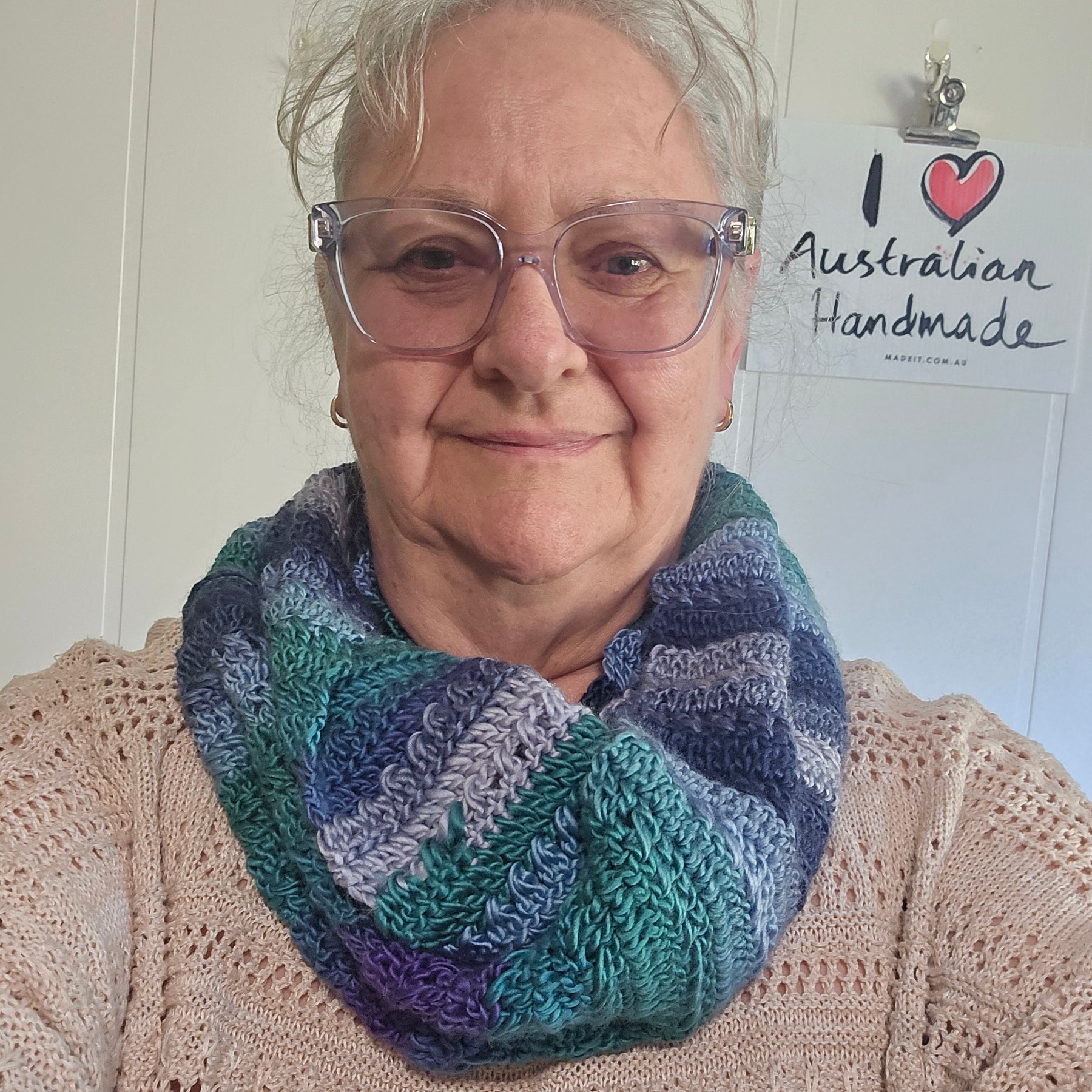 Handmade | Ocean | Infinity Scarf | Neck Warmer