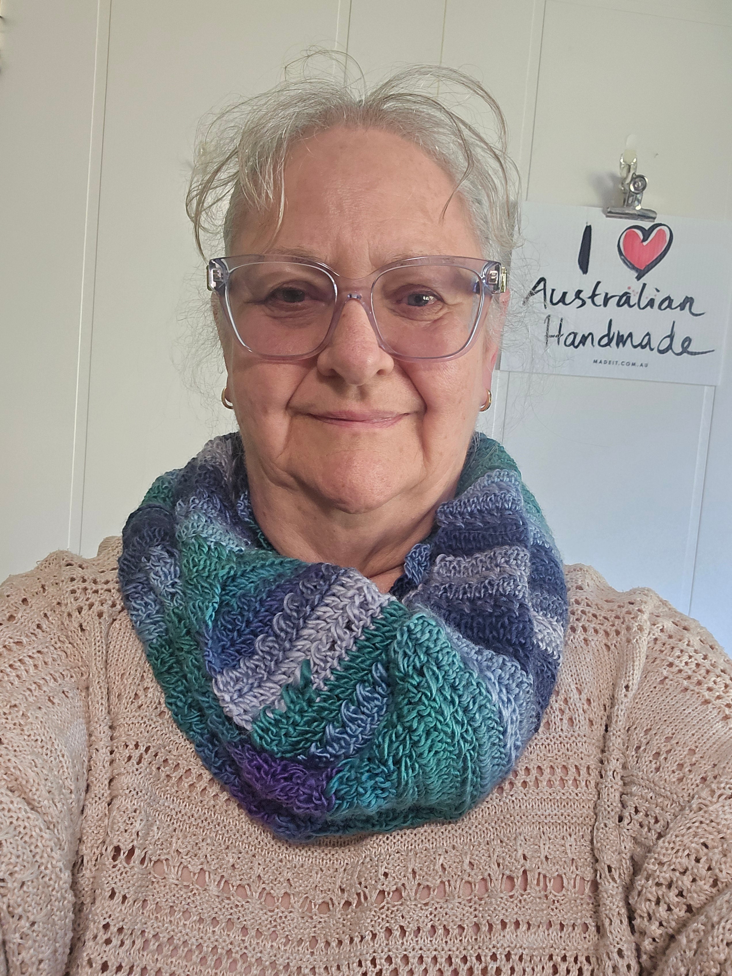 Handmade | Ocean | Infinity Scarf | Neck Warmer