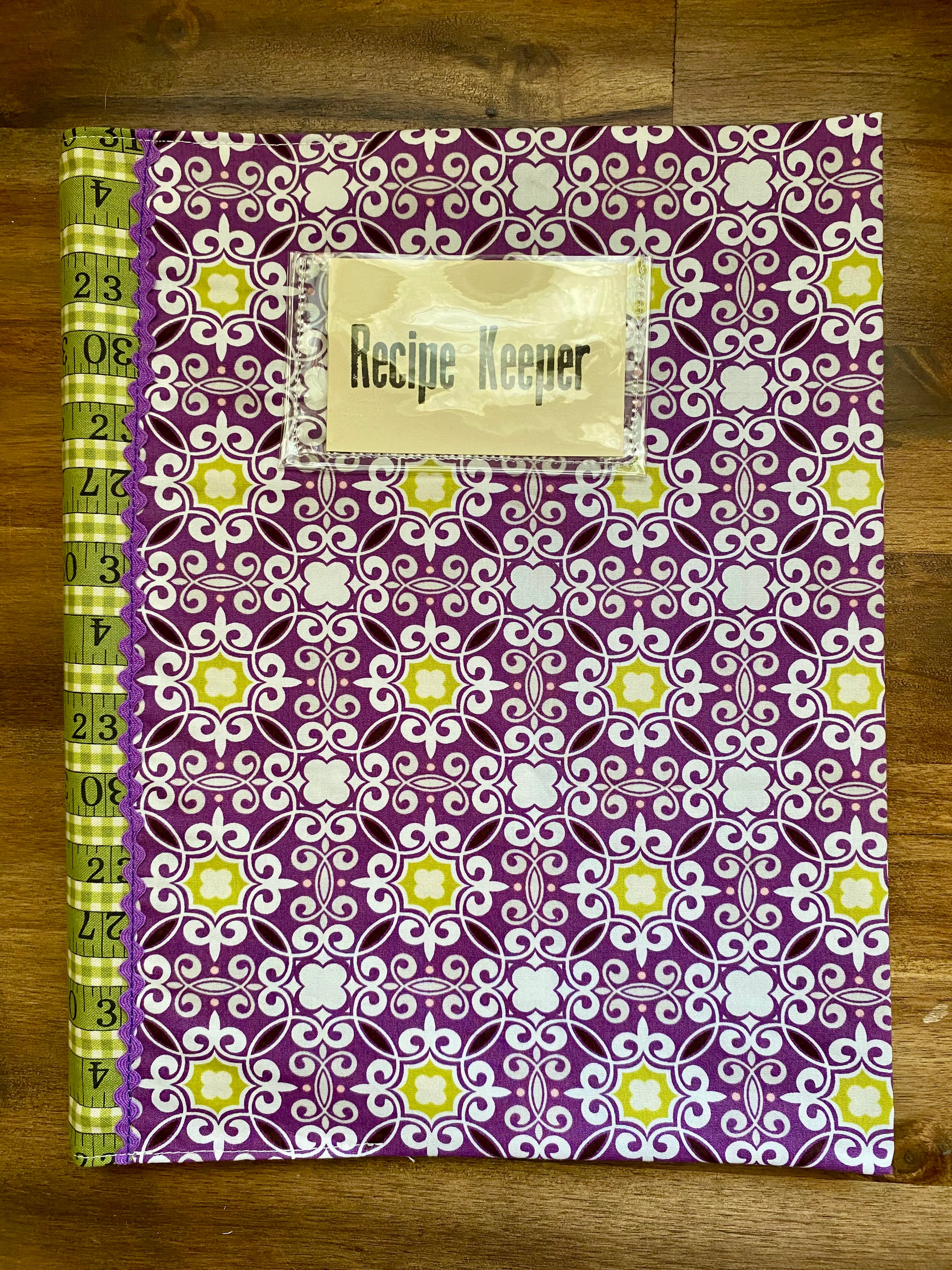 Recipe Keeper - A4 Display Folder - Purple/green