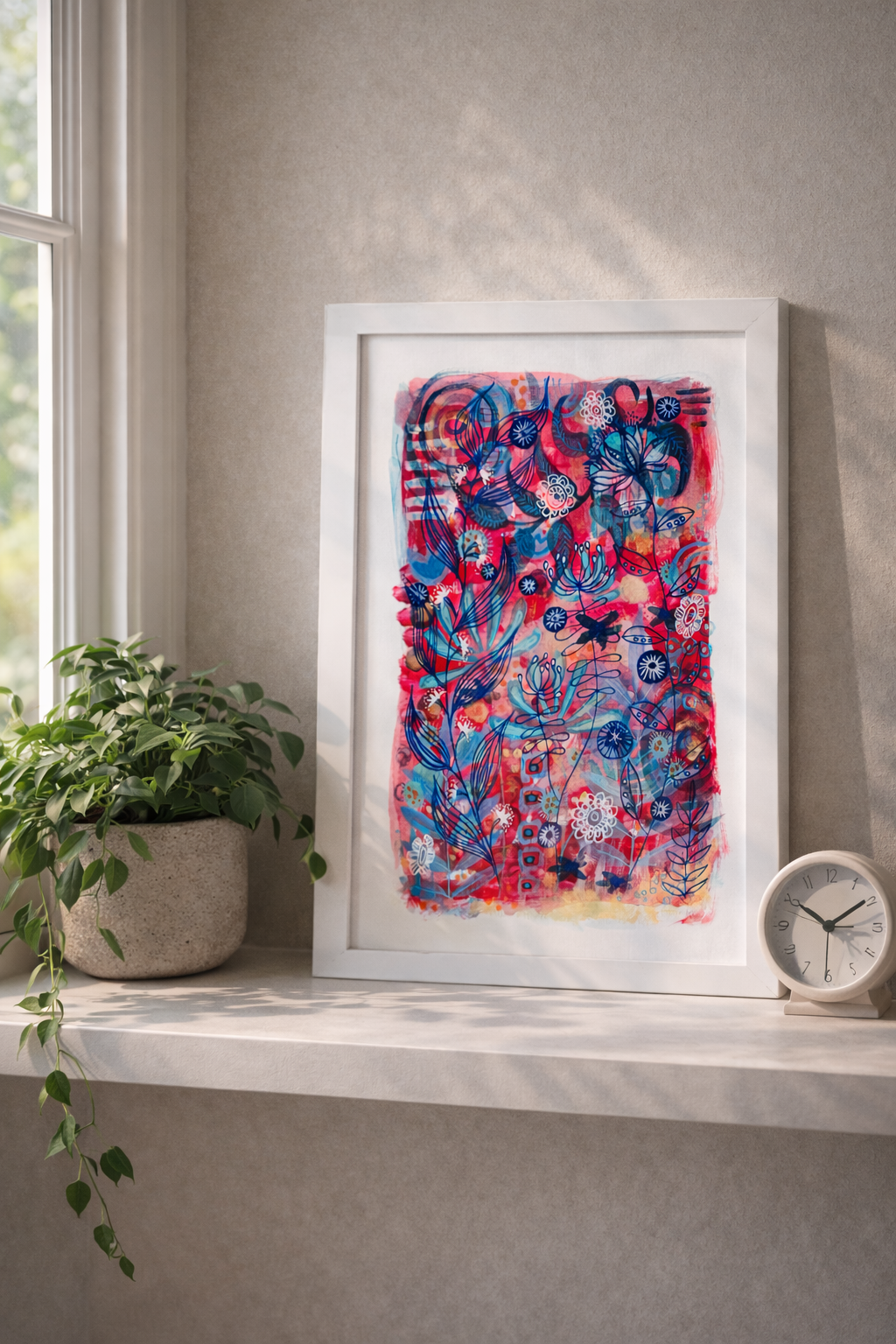 Original Hand-Painted Art: The Heat.  The Hush.