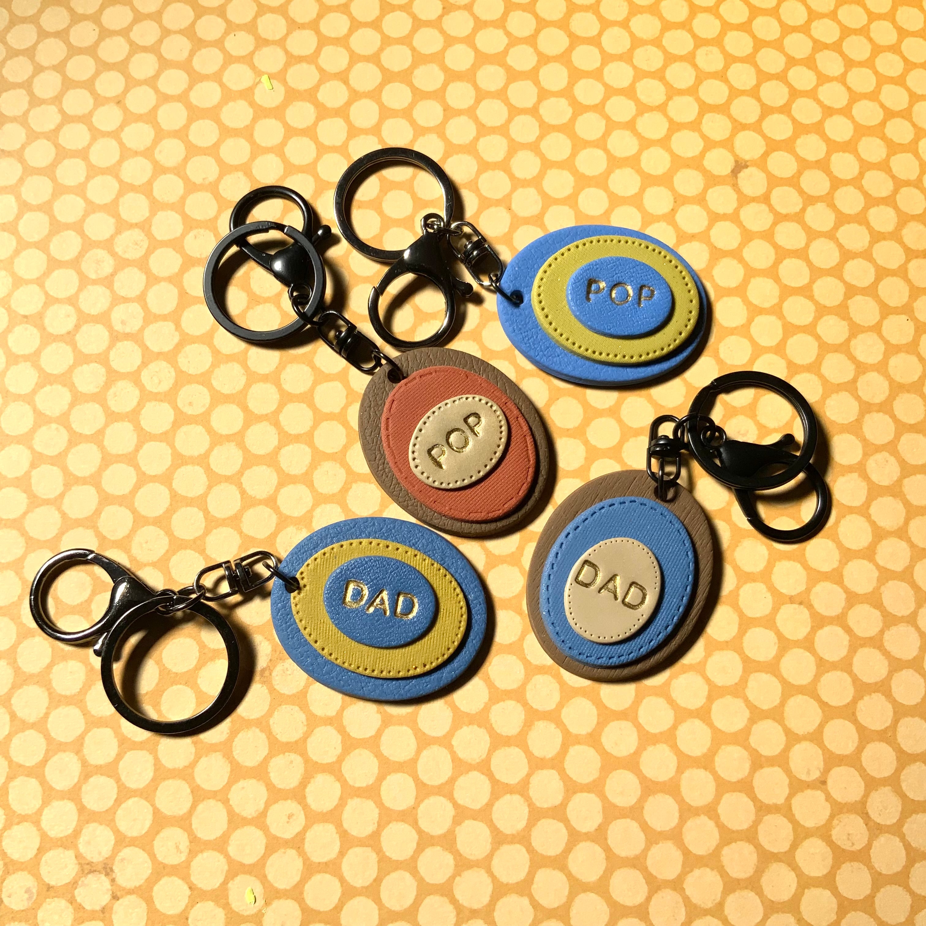 Not-So-Basic Basics | Keyrings For Him | Handmade Polymer Clay