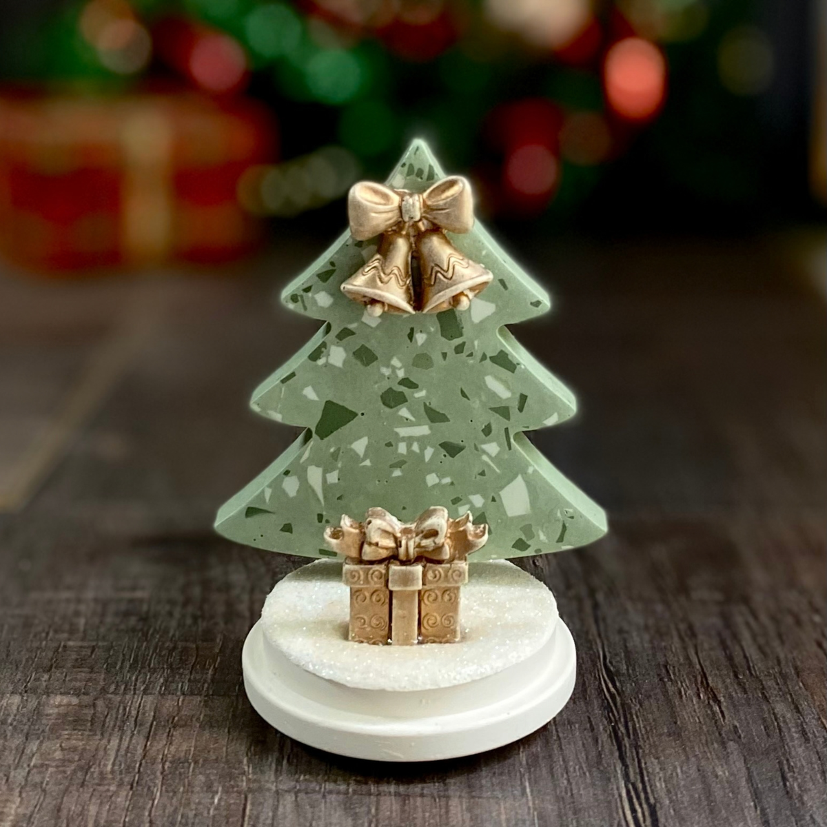 Terrazzo Christmas decoration | Christmas bells and present | Christmas Decor