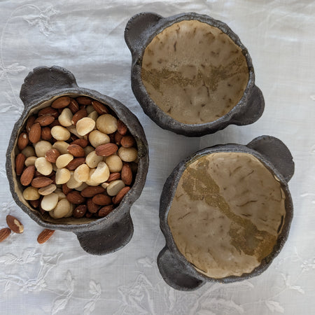 Handmade Ceramic Bowls (set of 3) - Earthy | Organic Minimalism | Stoneware