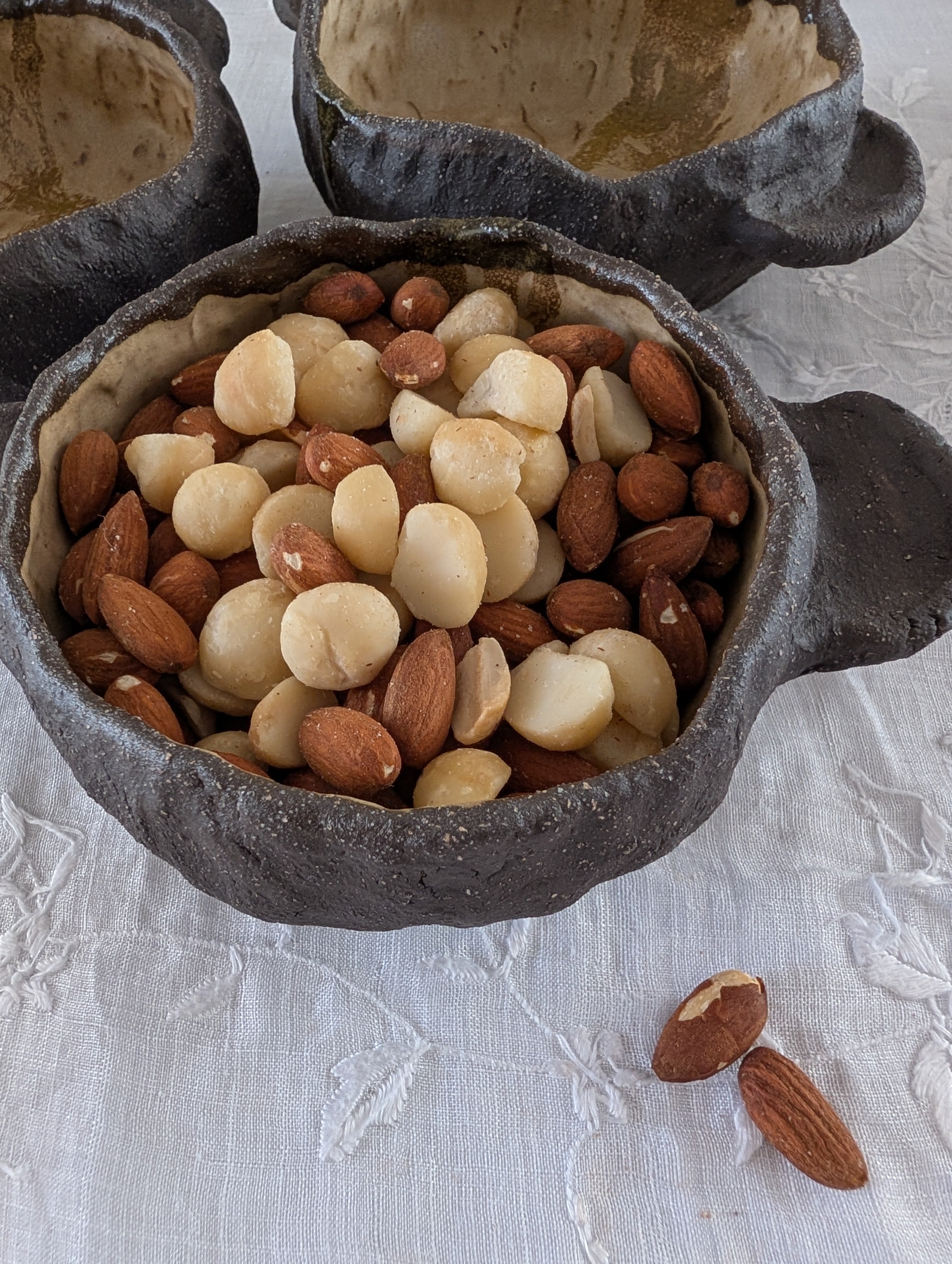 Handmade Ceramic Bowls (set of 3) - Earthy | Organic Minimalism | Stoneware