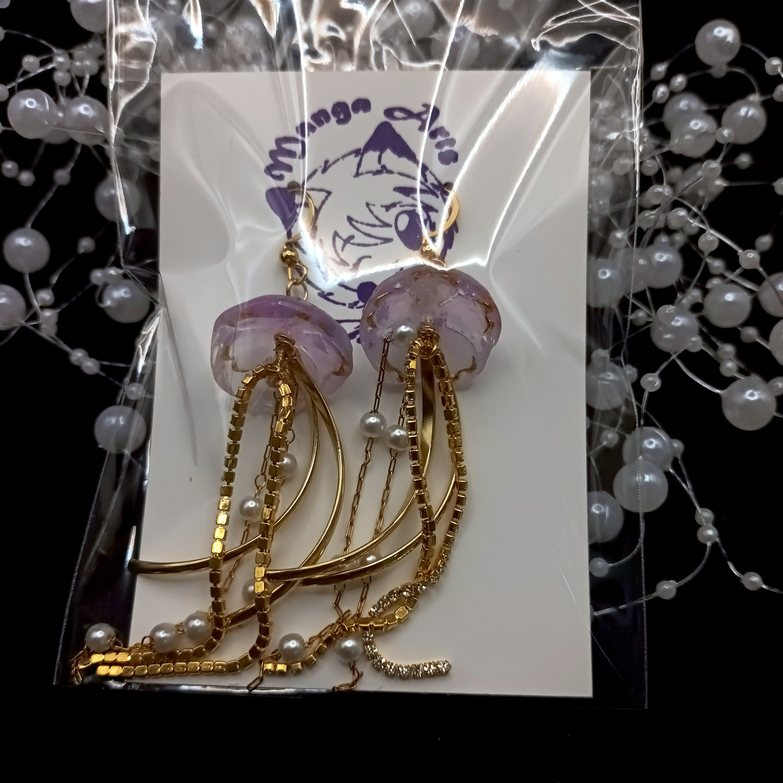 Iridescent Jellyfish Earrings (4 colour variations)