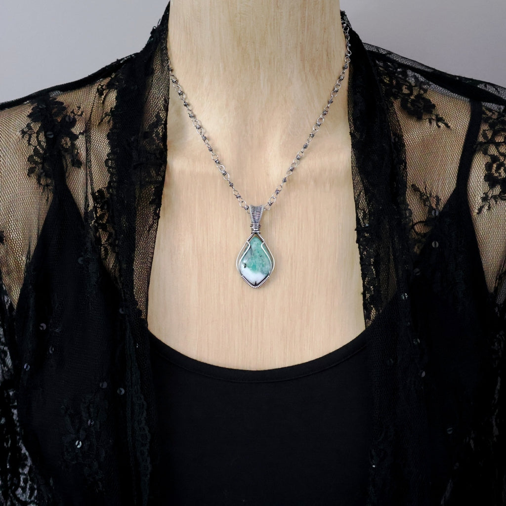 Sterling Silver Emerald Pendant ~ May Birthstone ~ Talisman of Love and Compassion