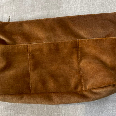 Terracotta Velvet Cosmetic Bag