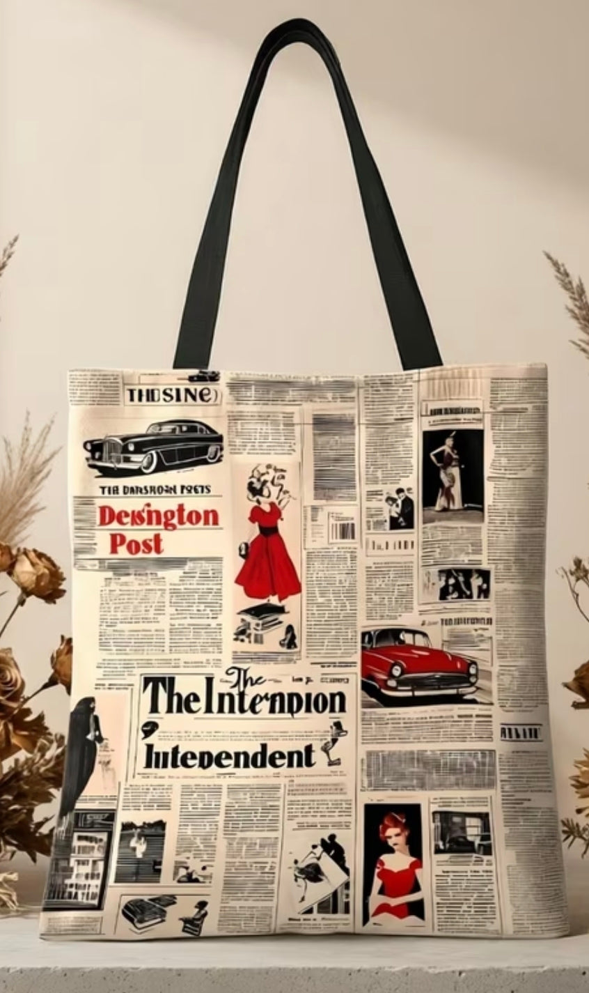 Reusable Canvas Shopping Bag | Literary Gift | Reader Tote | Handmade