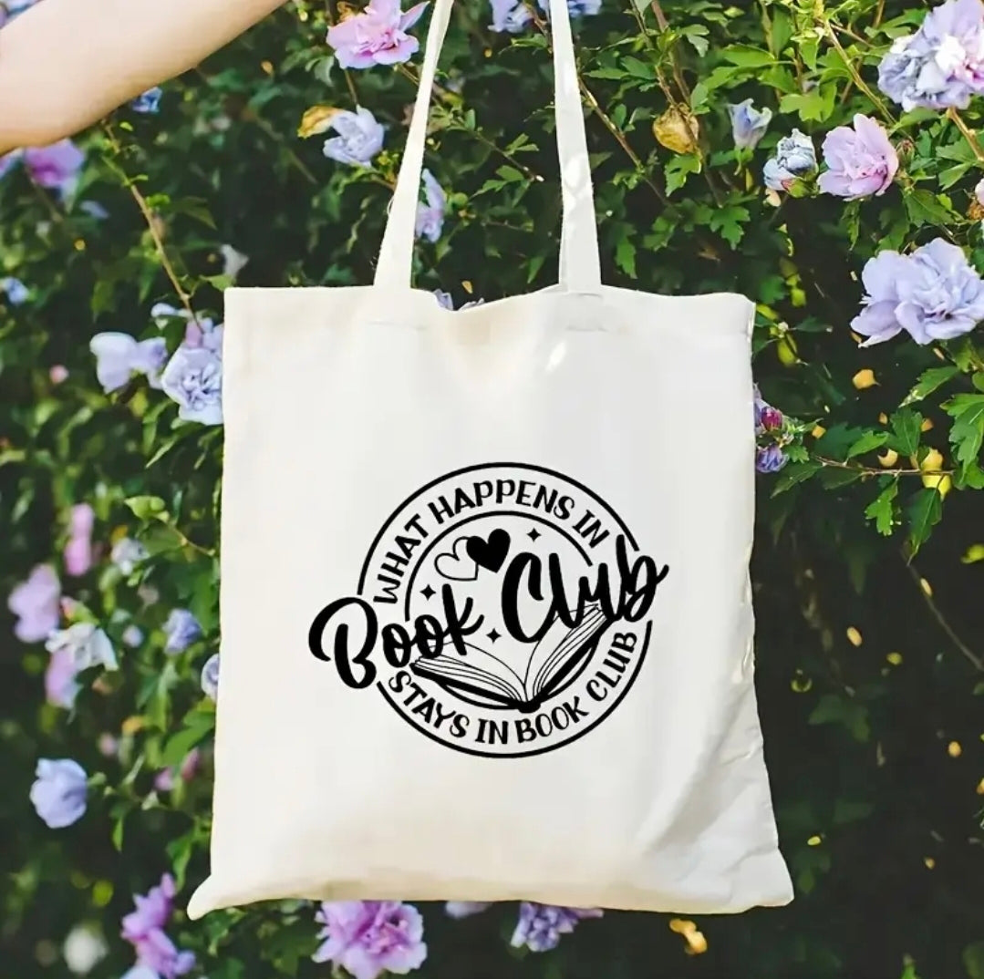 Reusable Canvas Shopping Bag | Literary Gift | Reader Tote | Handmade