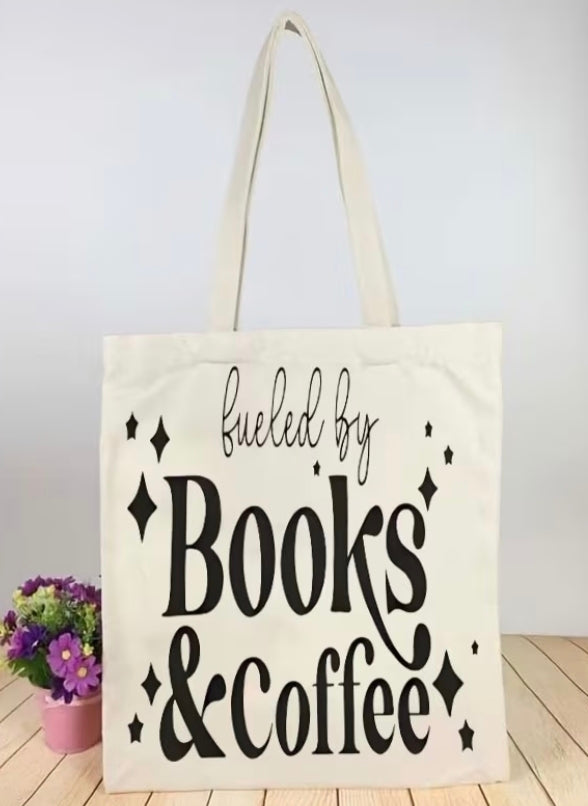 Reusable Canvas Shopping Bag | Literary Gift | Reader Tote | Handmade