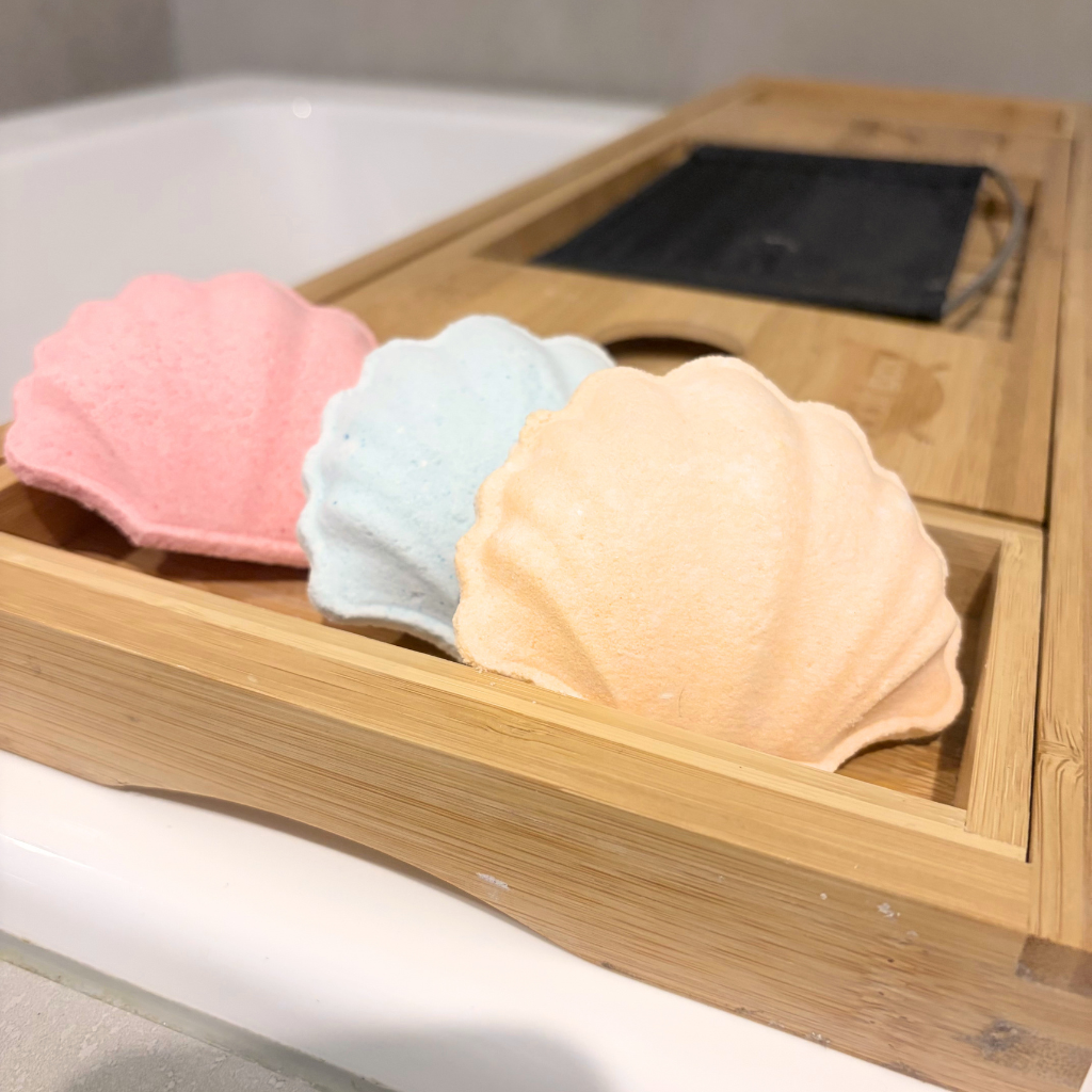 Bath Bomb Shell Trio | 3 Large Coastal Bath Bombs