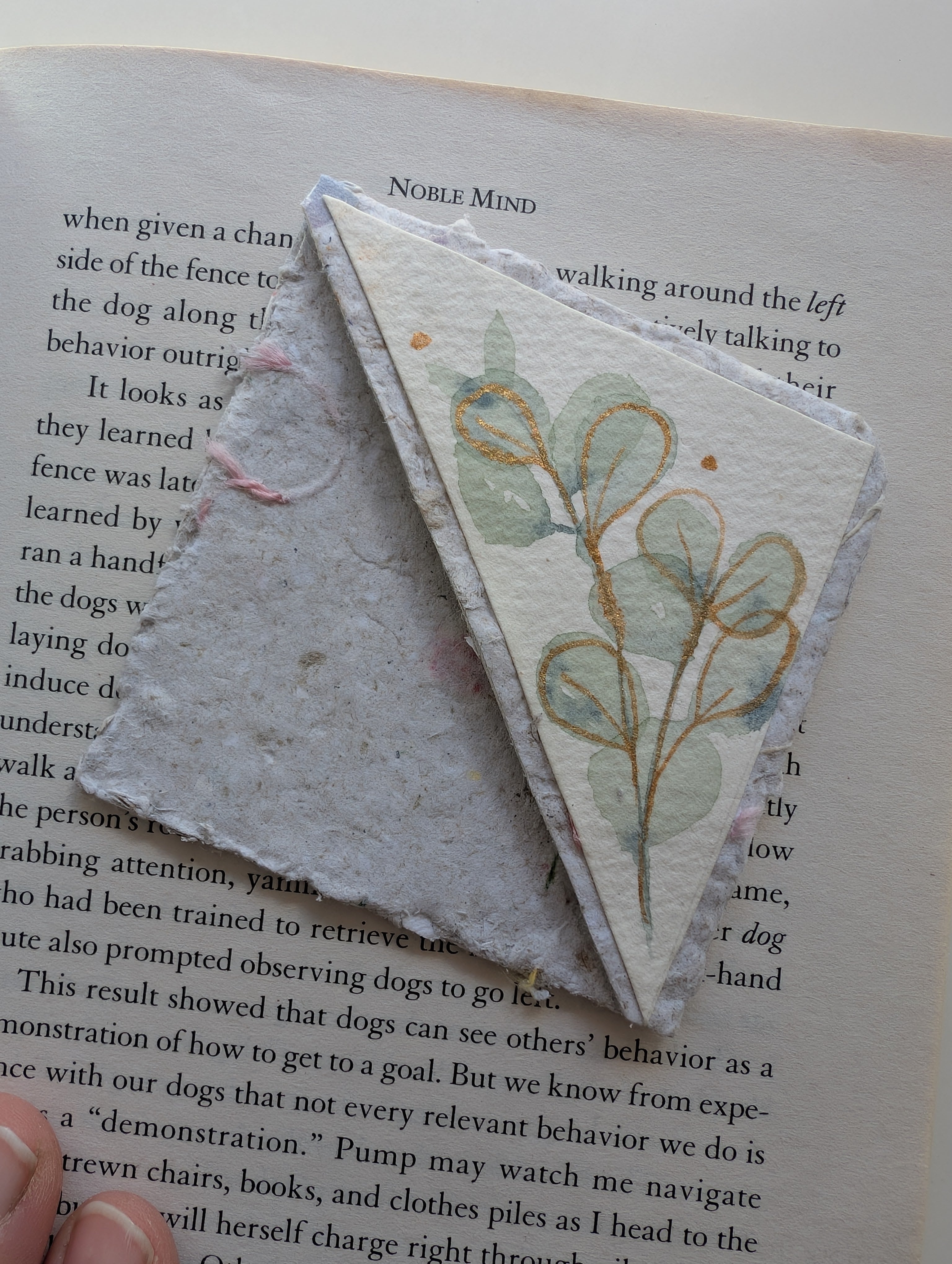 Botanical Bookmark Gift Set – Handmade Watercolour Corner Bookmarks – Eco Friendly Gift for Book Lovers Australia