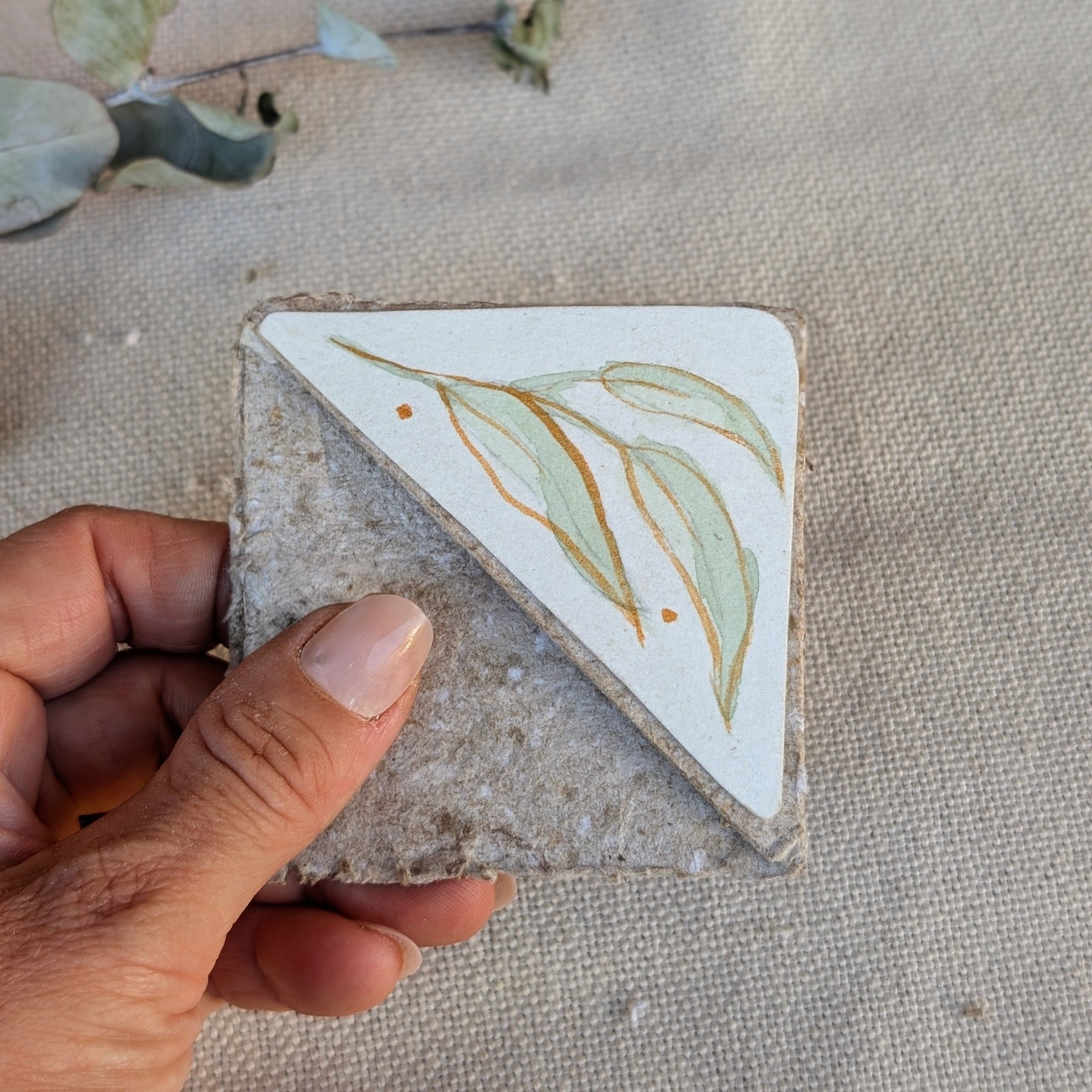 Botanical Bookmark Gift Set – Handmade Watercolour Corner Bookmarks – Eco Friendly Gift for Book Lovers Australia