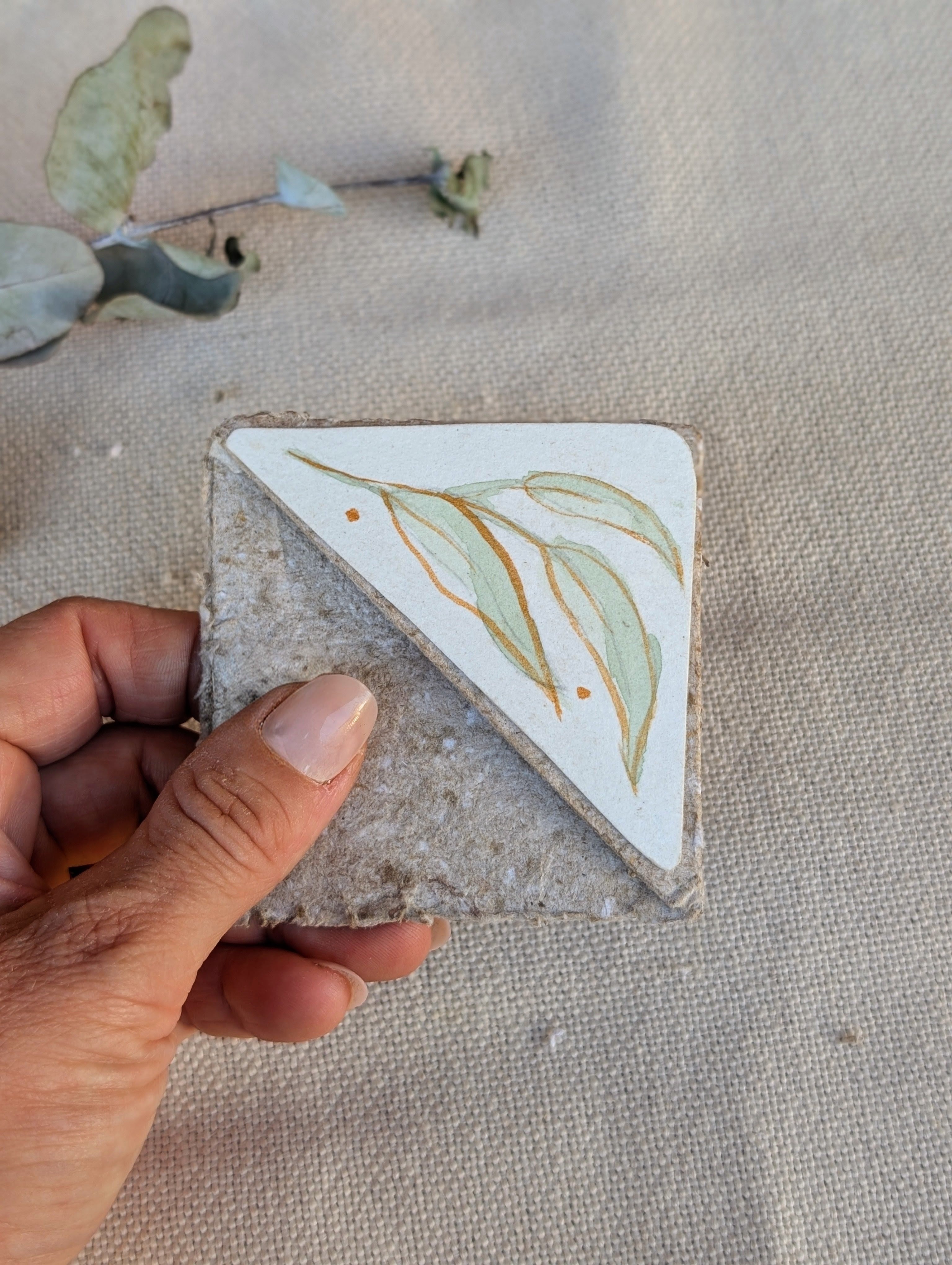 Botanical Bookmark Gift Set – Handmade Watercolour Corner Bookmarks – Eco Friendly Gift for Book Lovers Australia