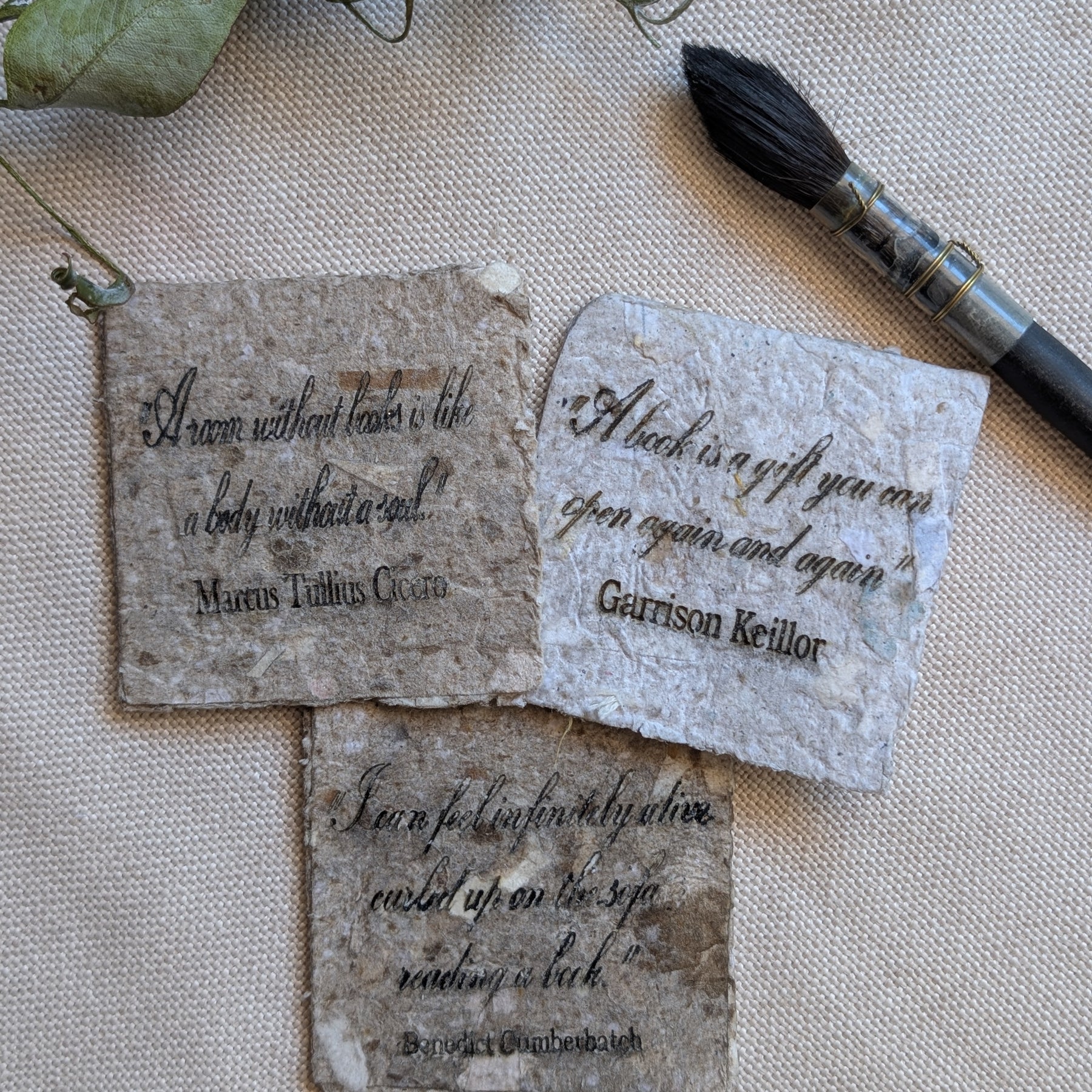 Botanical Bookmark Gift Set – Handmade Watercolour Corner Bookmarks – Eco Friendly Gift for Book Lovers Australia