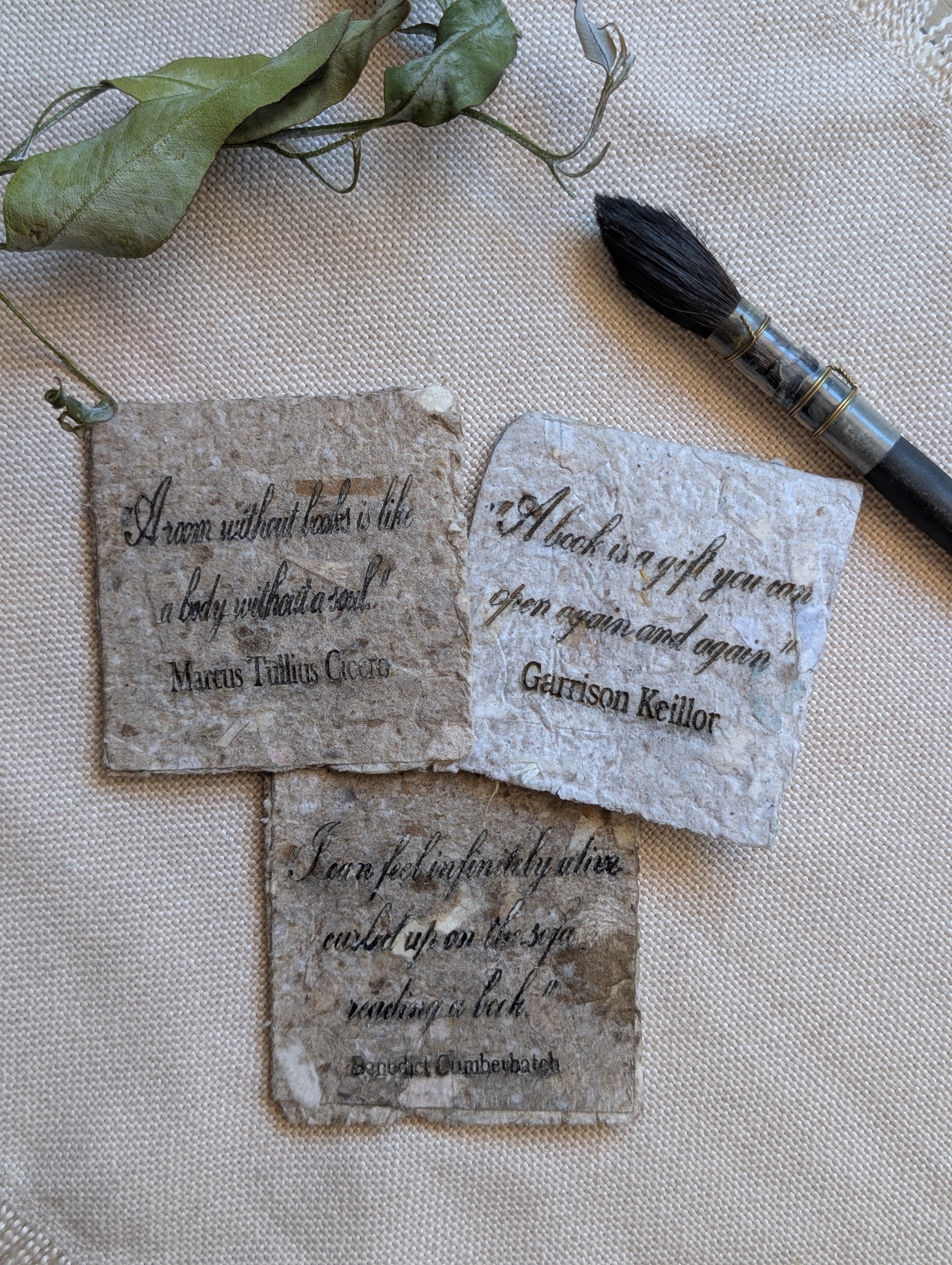 Botanical Bookmark Gift Set – Handmade Watercolour Corner Bookmarks – Eco Friendly Gift for Book Lovers Australia