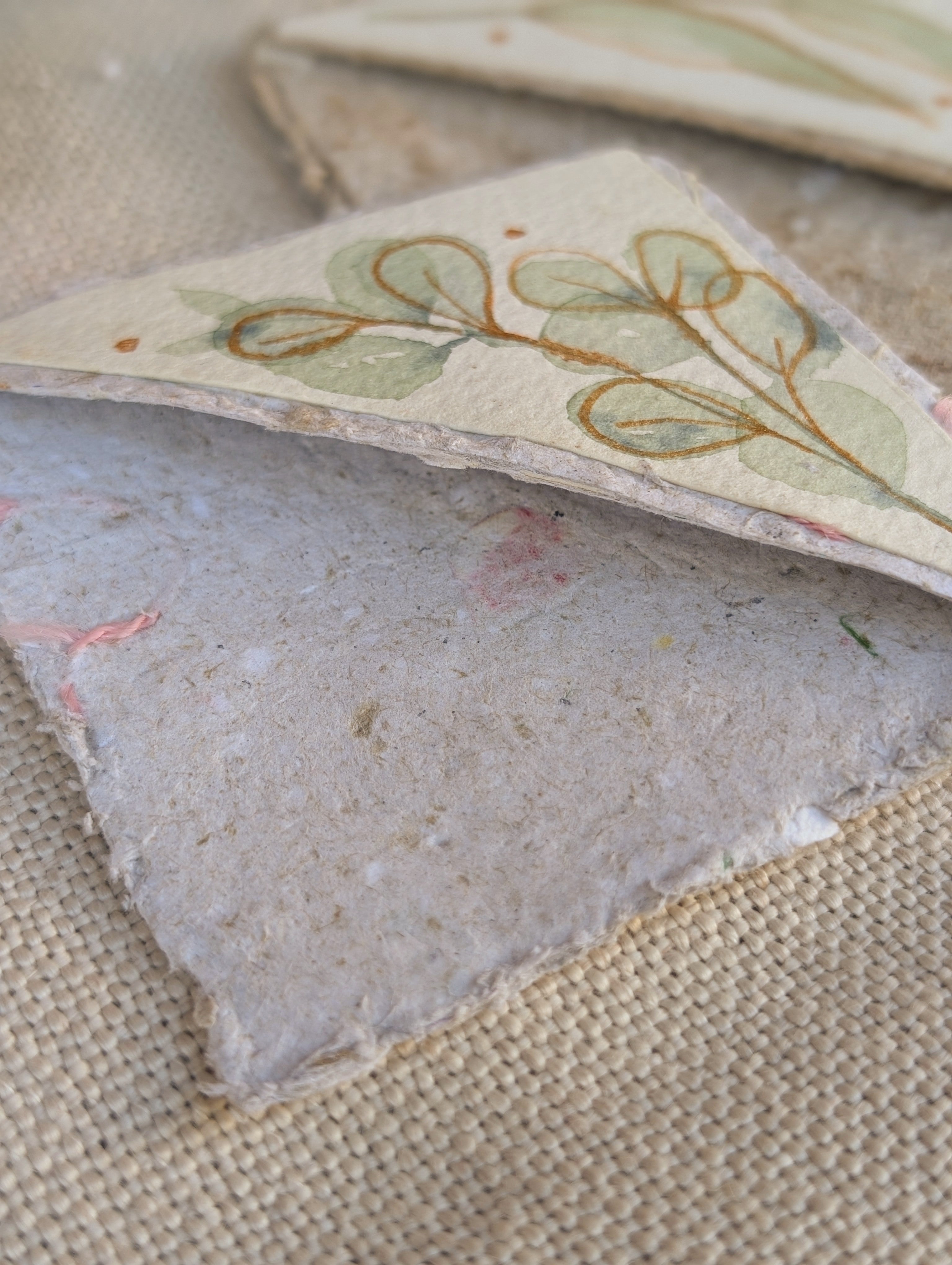 Botanical Bookmark Gift Set – Handmade Watercolour Corner Bookmarks – Eco Friendly Gift for Book Lovers Australia