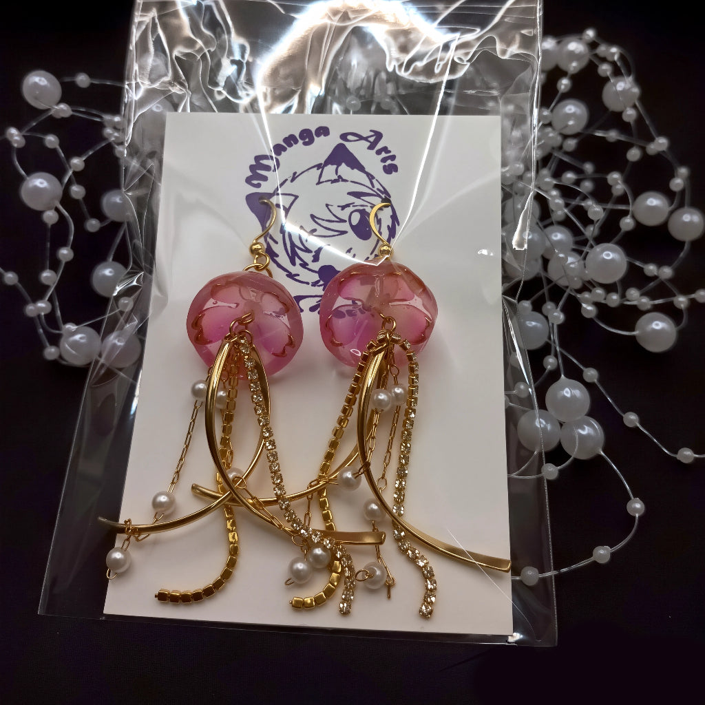 Iridescent Jellyfish Earrings (4 colour variations)