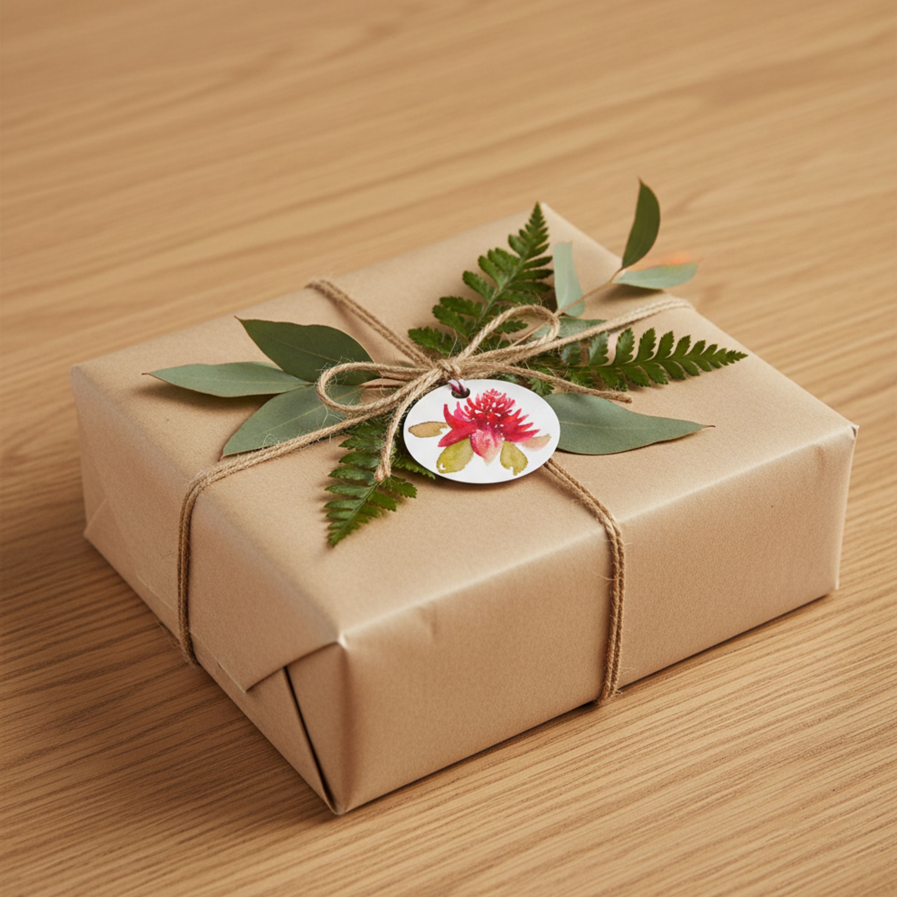 Handmade Australian Floral Christmas Gift Tags – Waratah, Kangaroo Paw, Banksia & Bottlebrush | Gift & Keepsake Art Tags| Free Shipping