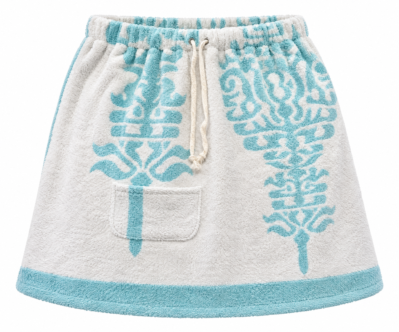 Upcycled Towelling Skirt - Sz Medium (10-12)