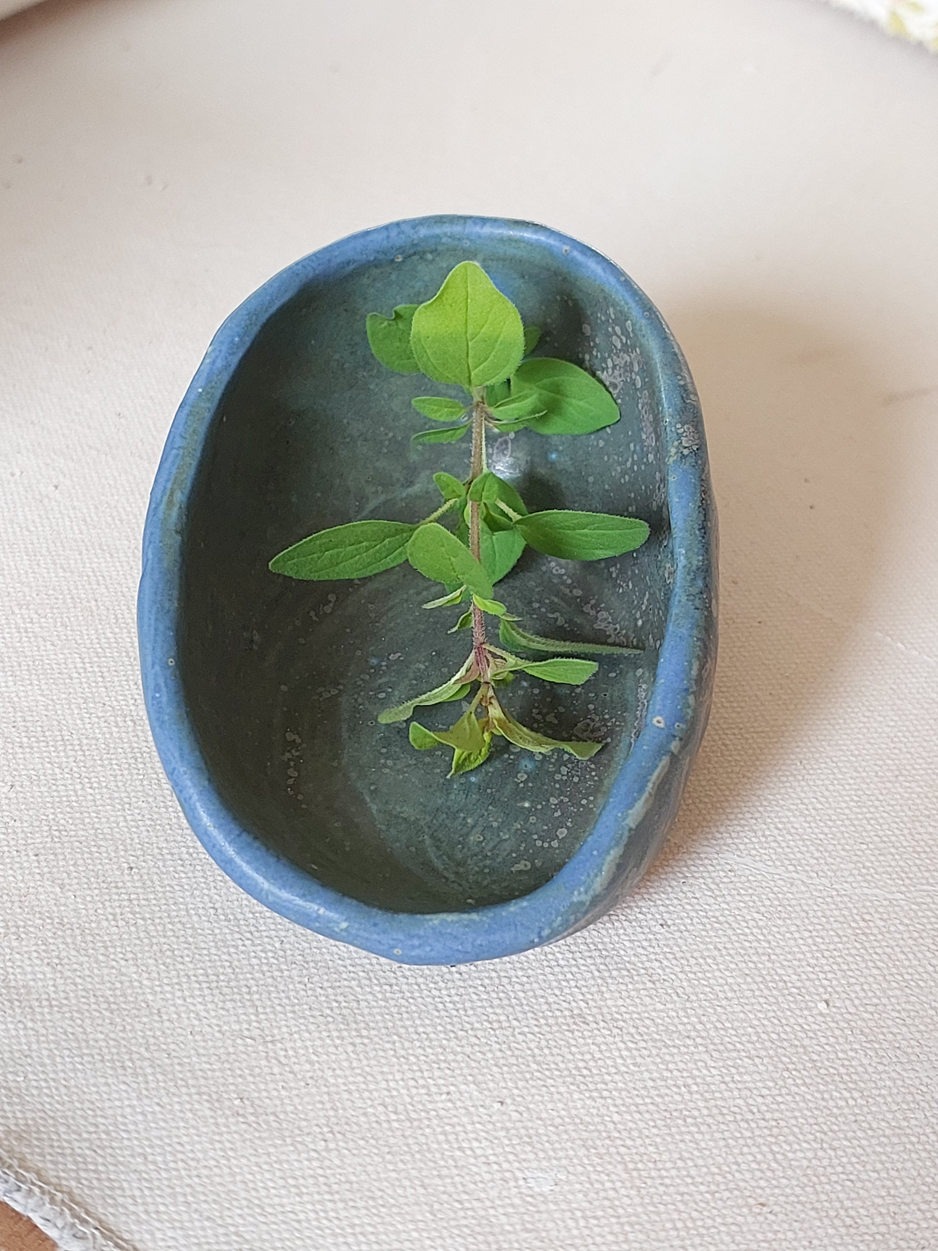 Herb stripper | White Ceramic Herb Stripper with 3 Holes