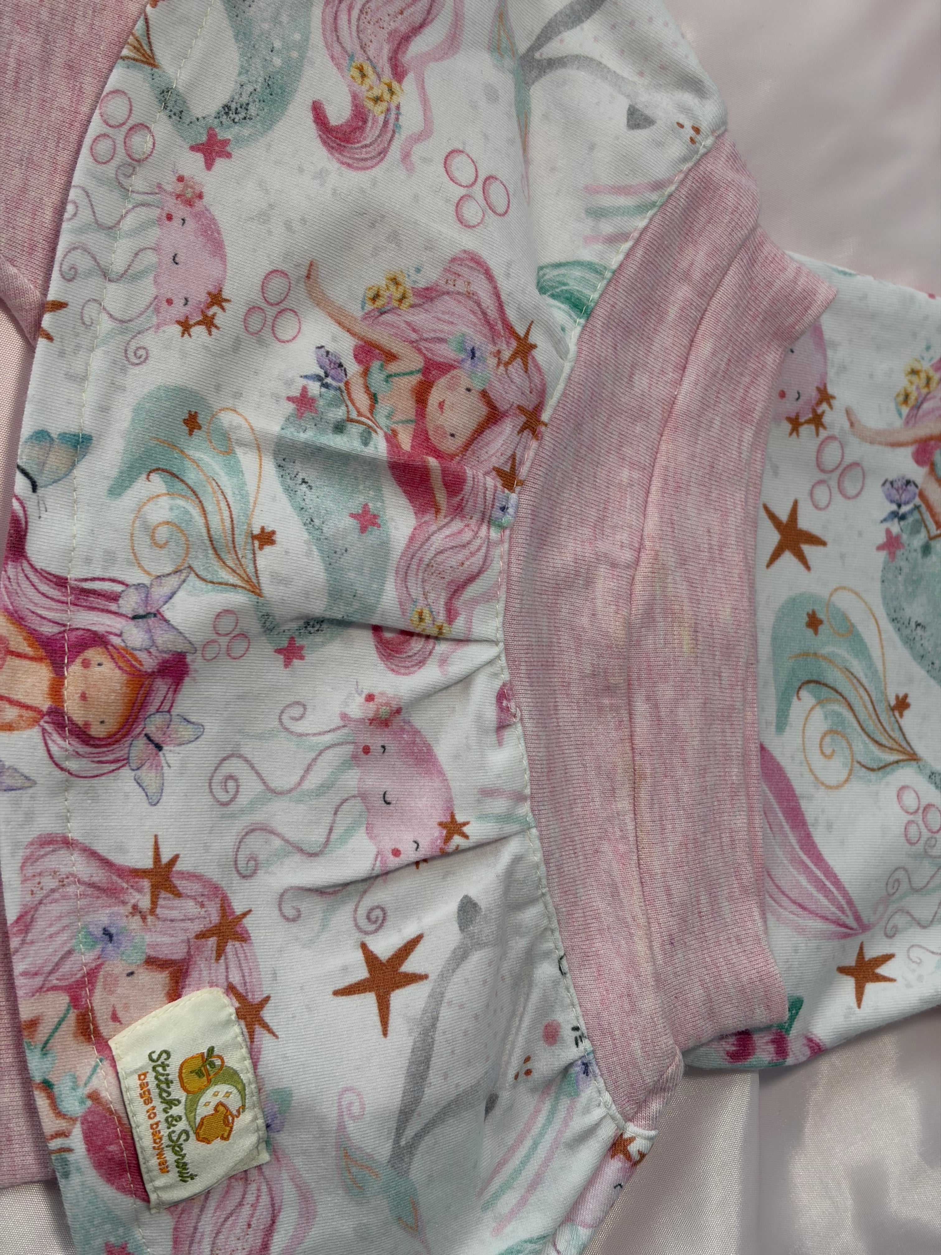Littlest Mermaid All in one Leggings with Long Sleeve Tee