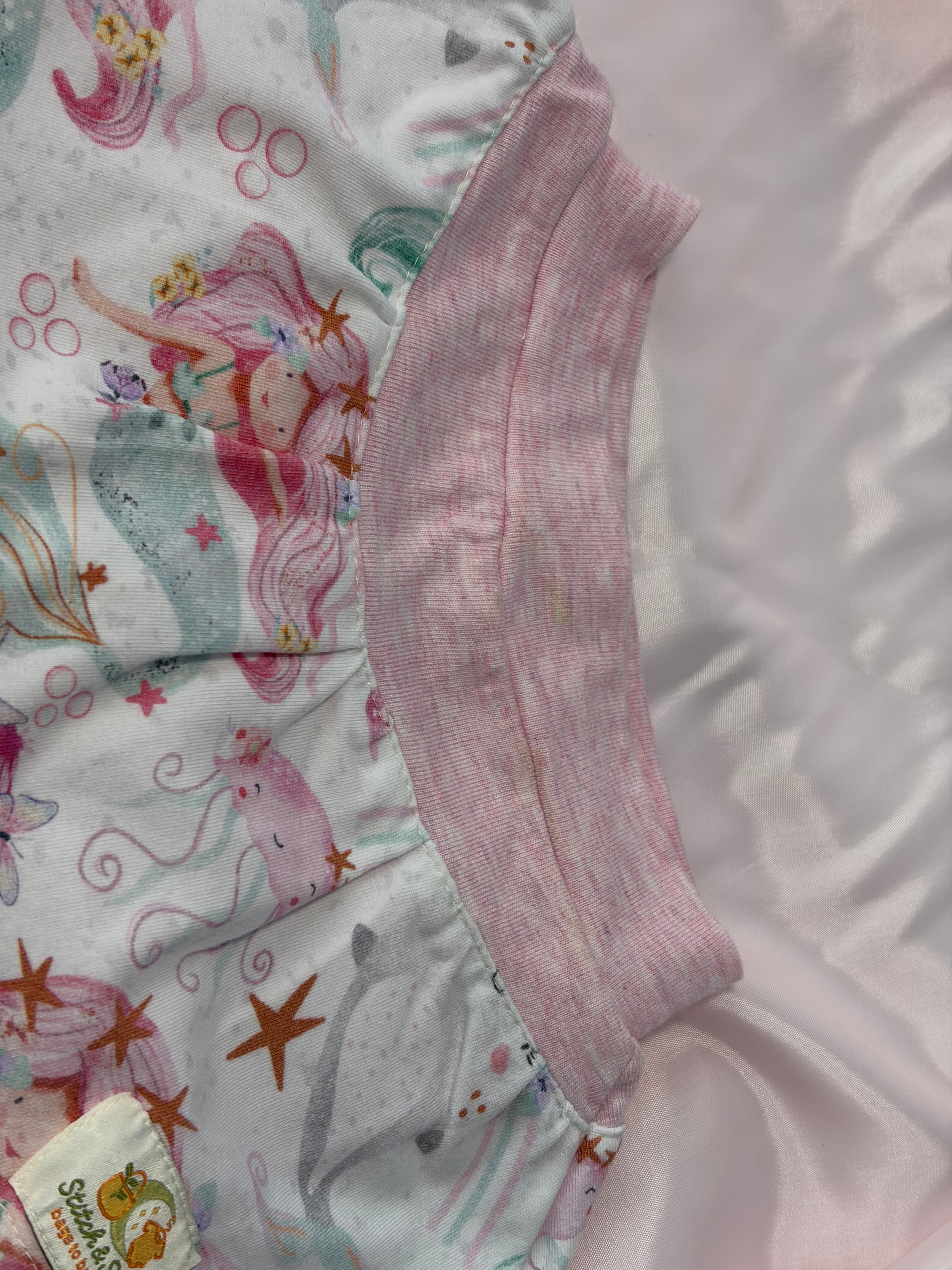 Littlest Mermaid All in one Leggings with Long Sleeve Tee
