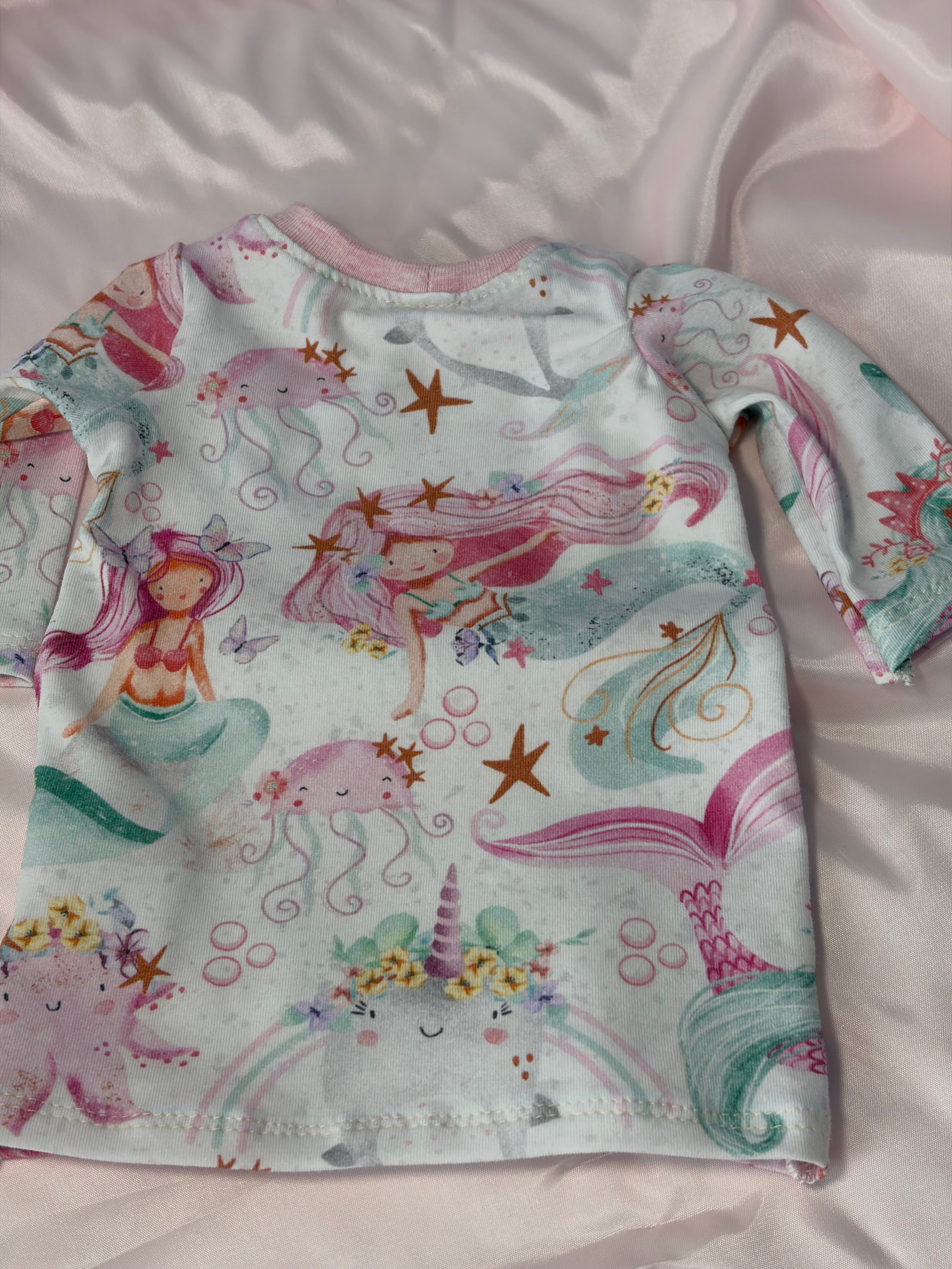 Littlest Mermaid All in one Leggings with Long Sleeve Tee