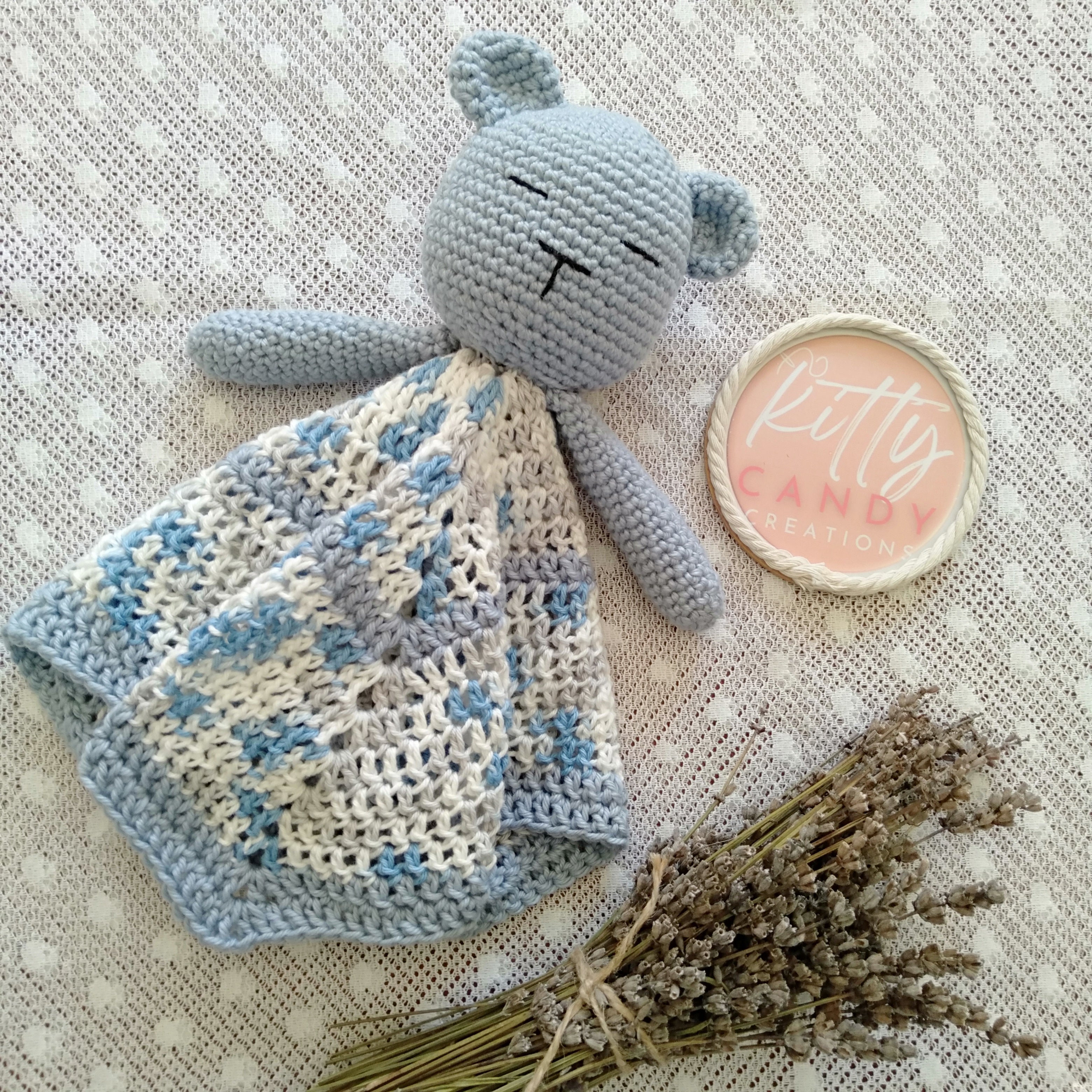 Handmade Crochet Lovey Blanket/Comforter - 100% Cotton (multiple colours)