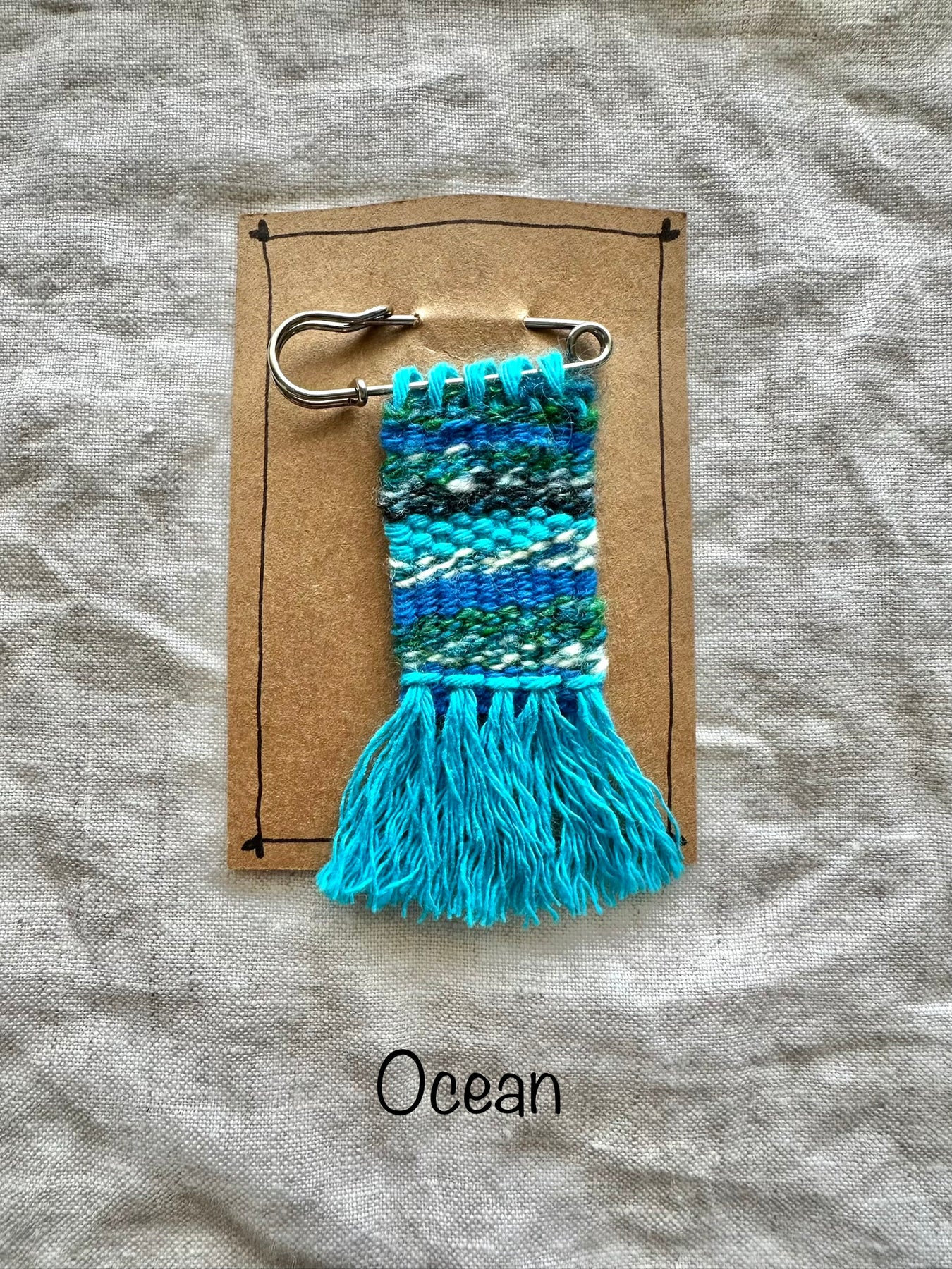 Handwoven Brooches or Shawl Pins