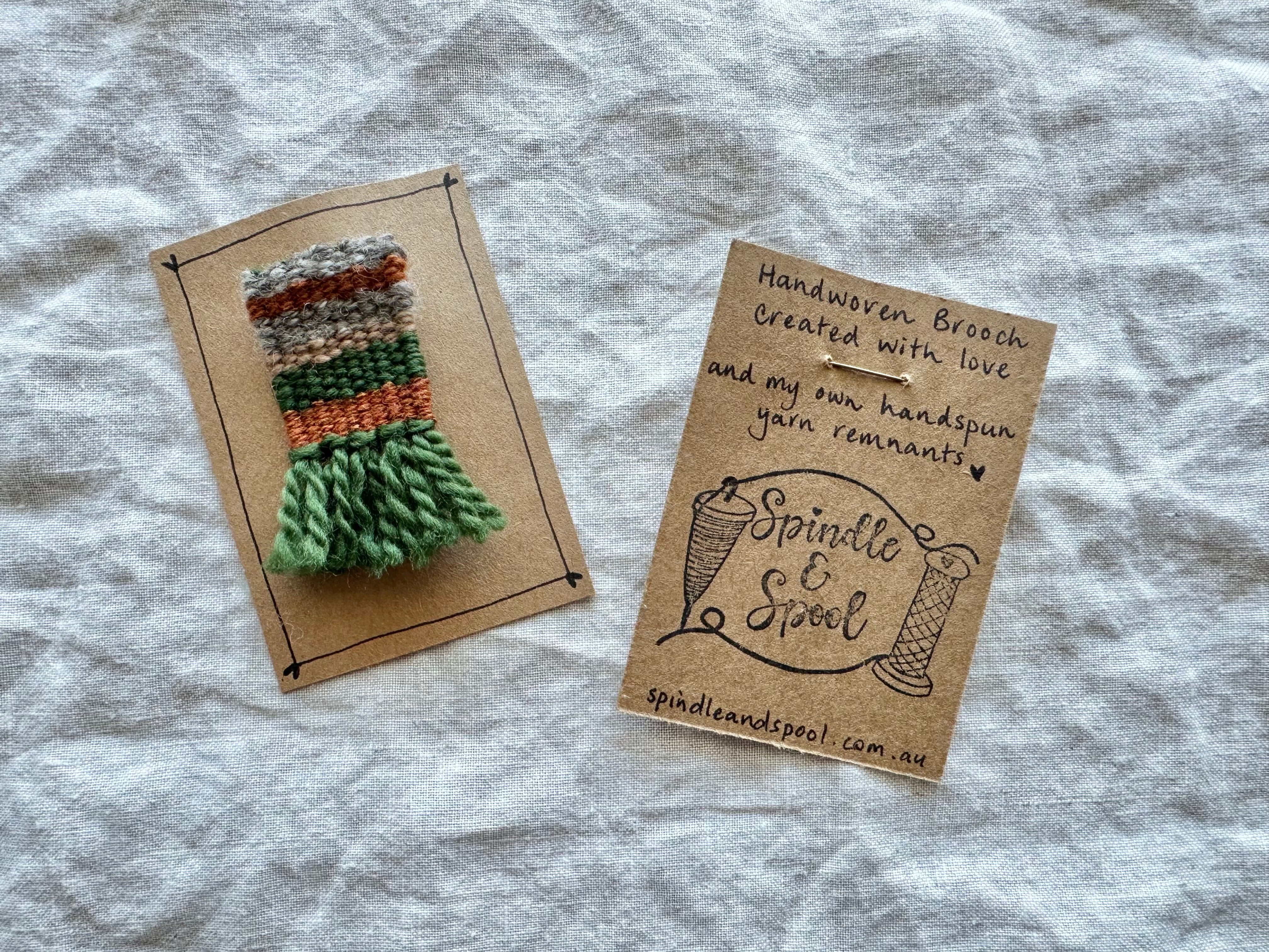 Handwoven Brooches or Shawl Pins
