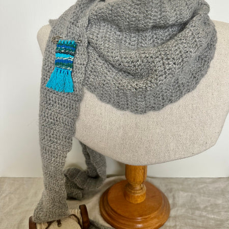 Handwoven Shawl Pins or Brooches