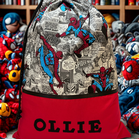 Children's Library Bag , Handmade, Personalised