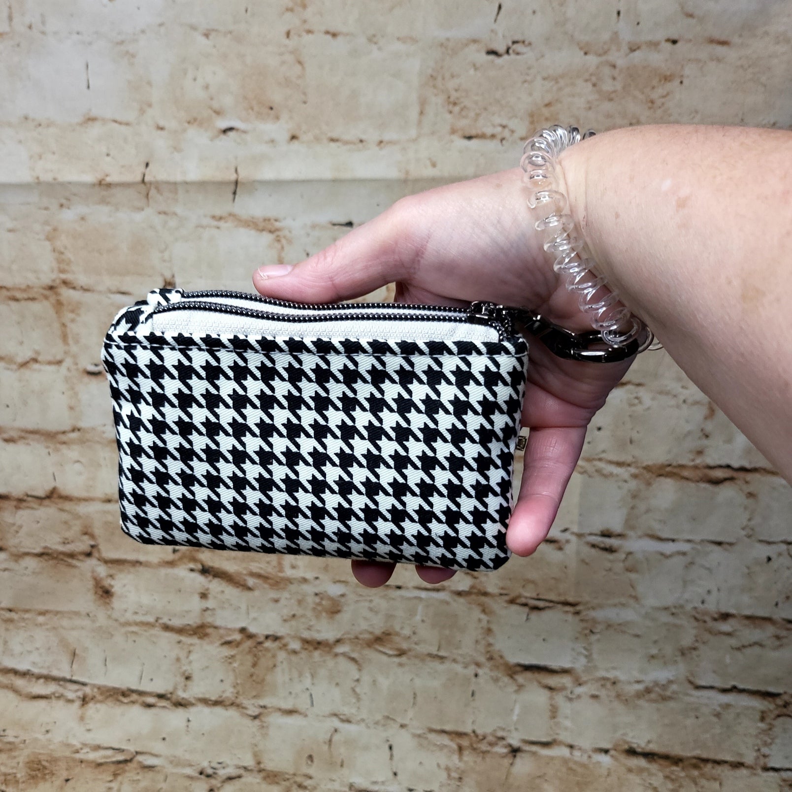 Black & White Double Coin Purse