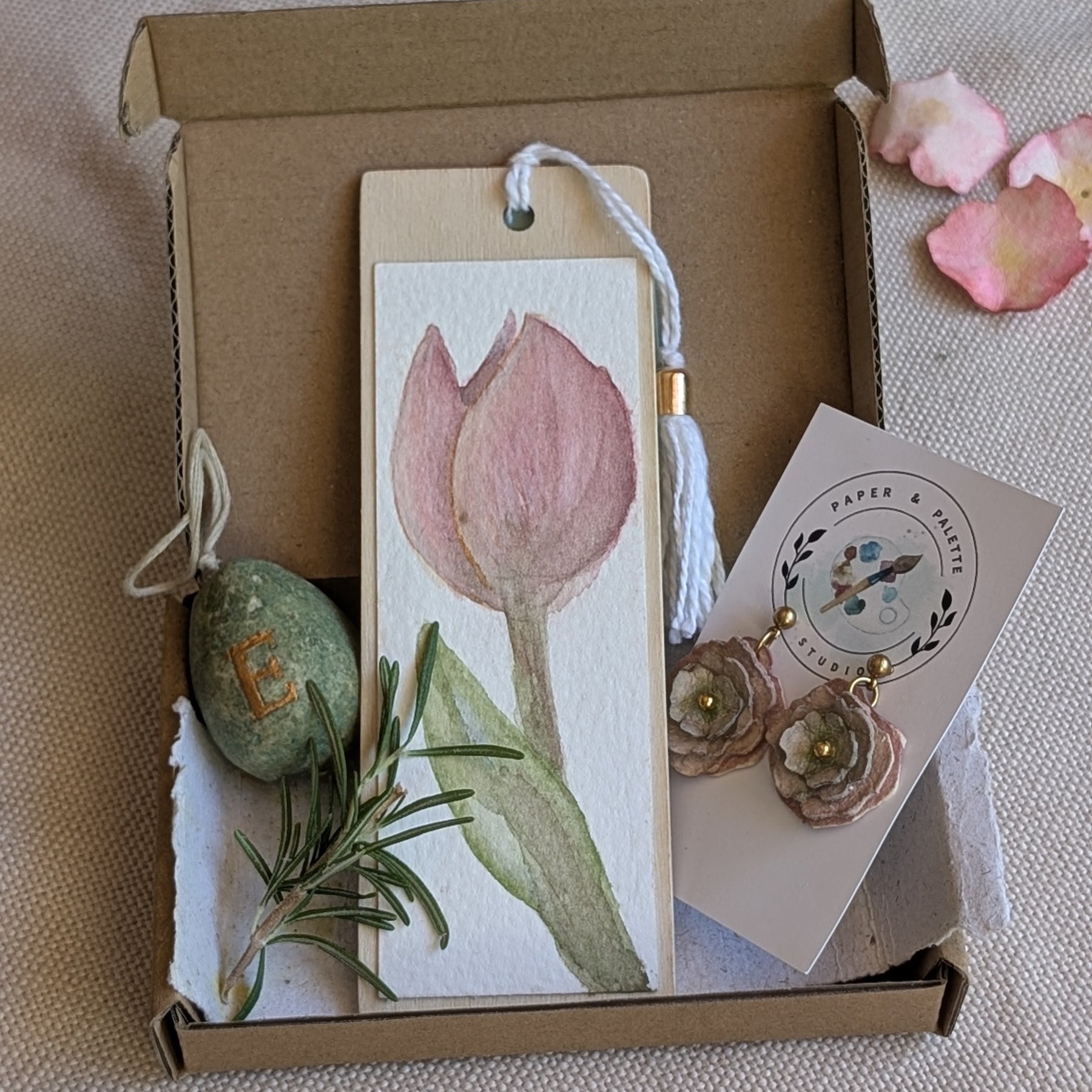 Handmade Paper Flower Earrings | Botanical Easter Earrings | Lightweight Statement Jewellery