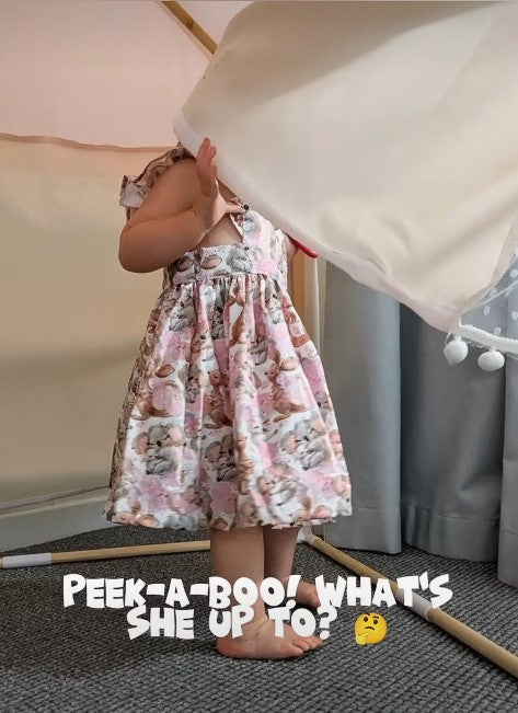 Handmade toddler pinafore / dress | Kangaroos and Koalas