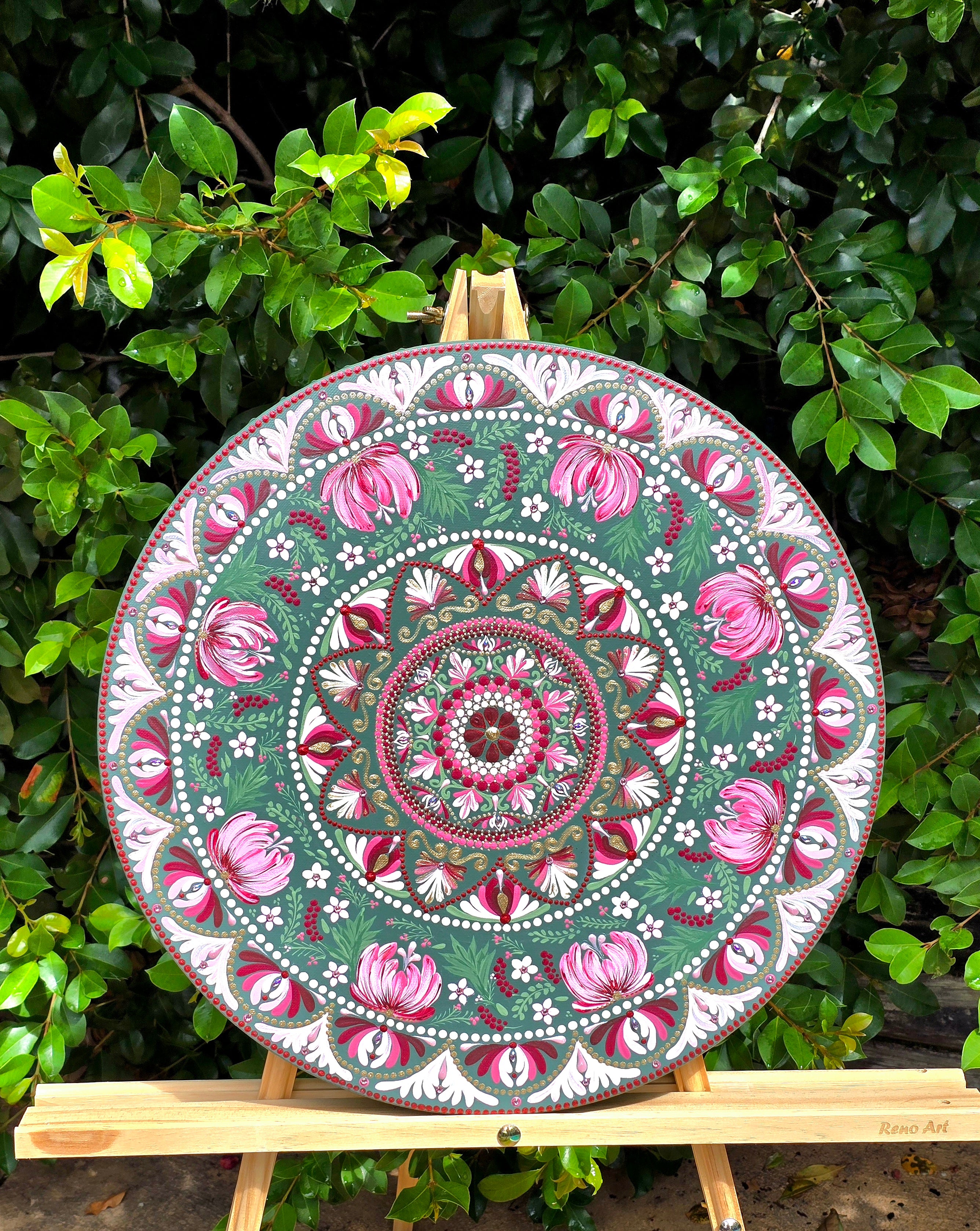"Anais" - Original, one-of-a-kind mandala painting.