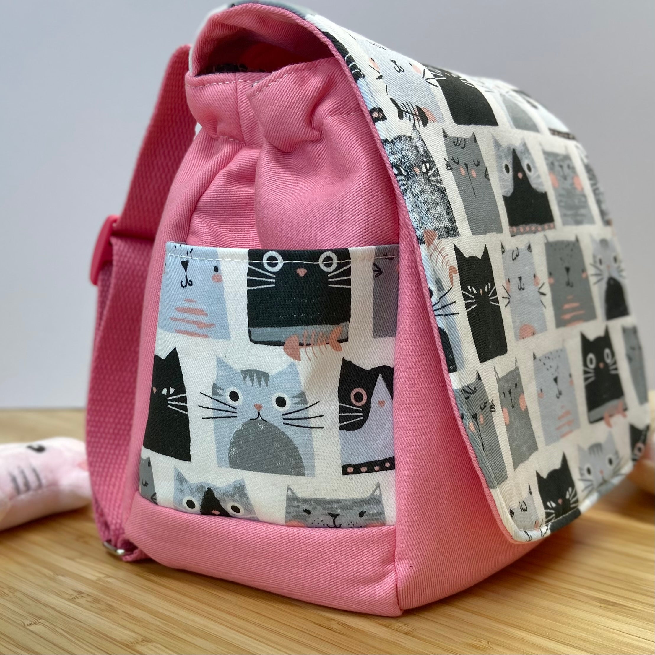Handmade Children’s Mini Backpack - Purr-fectly Pawsome