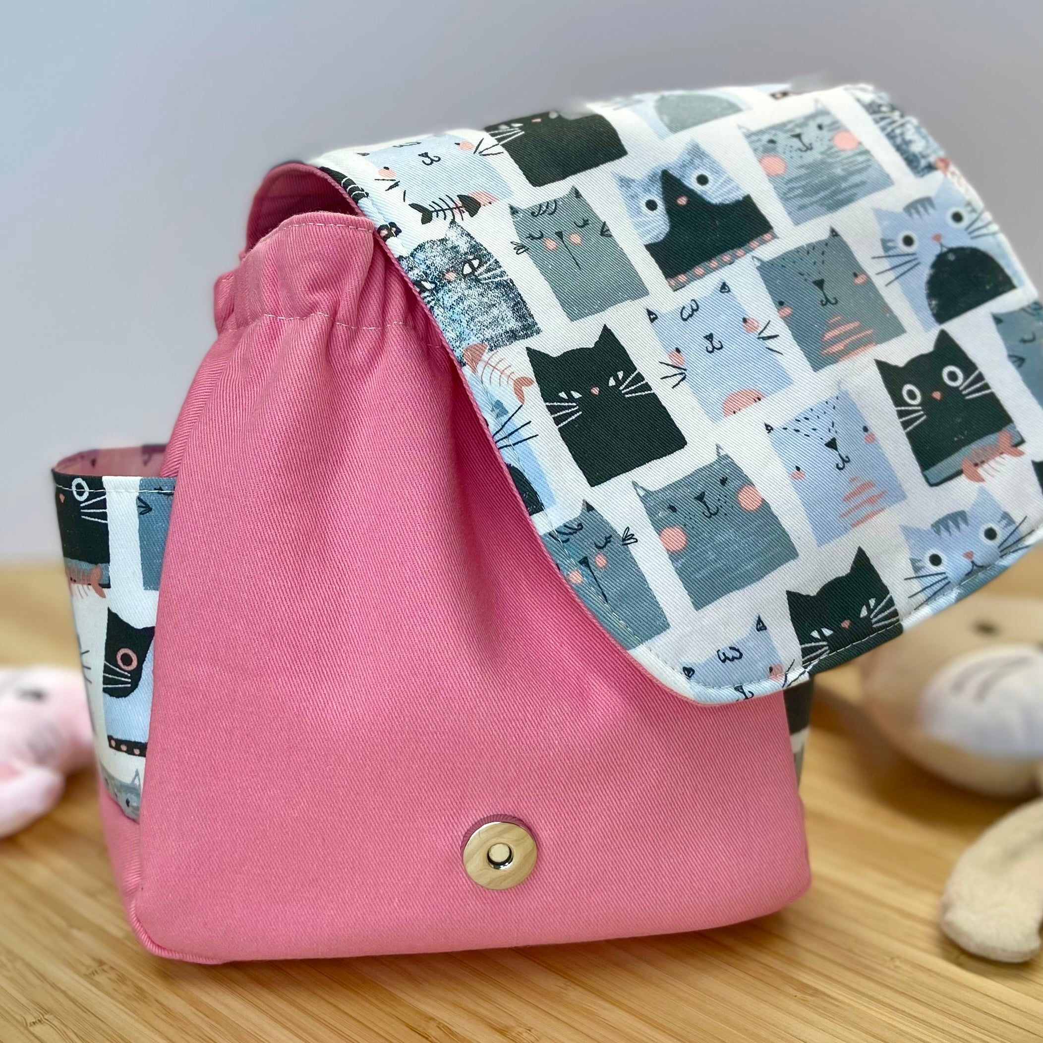 Handmade Toddler Backpack - Purr-fectly Pawsome