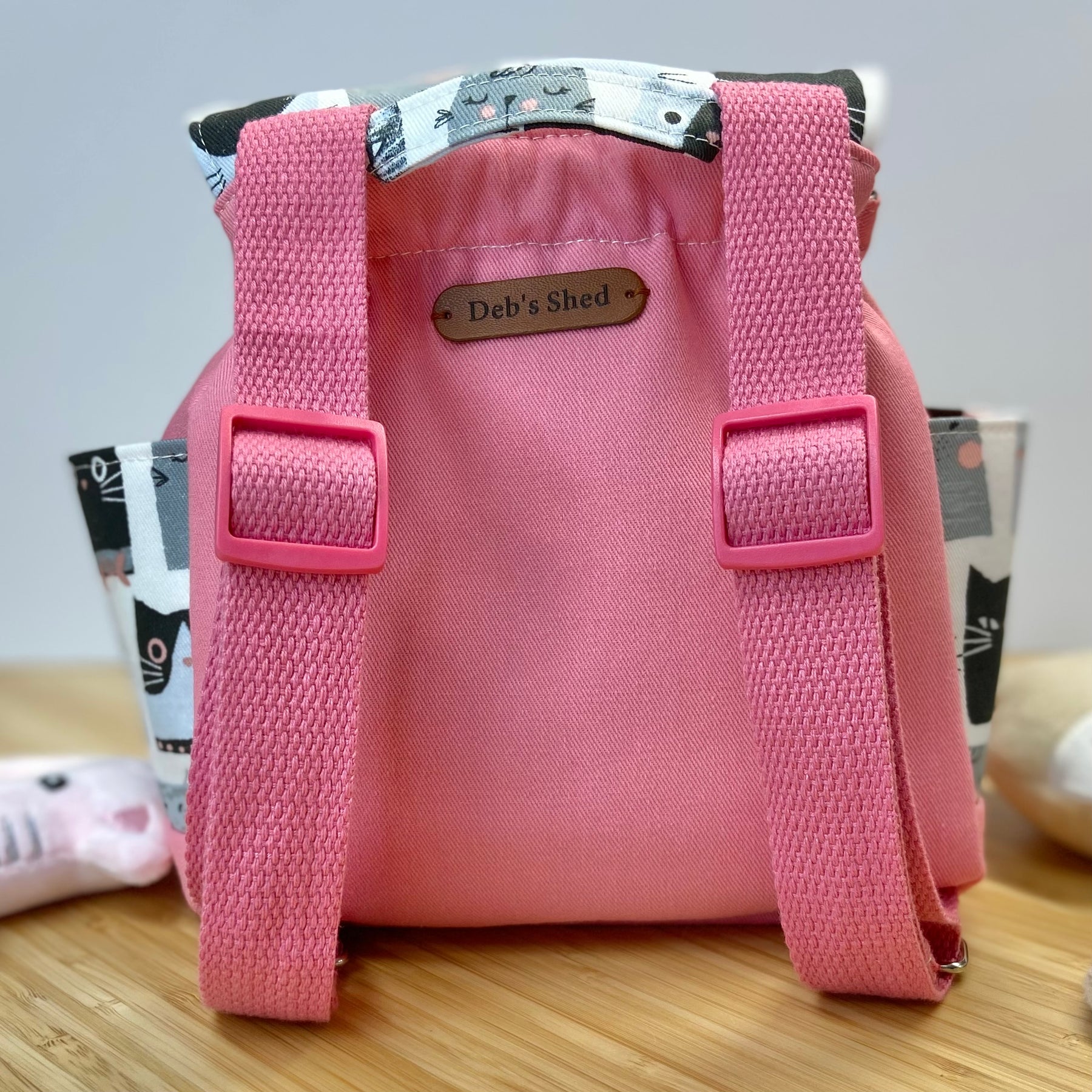 Handmade Toddler Backpack - Purr-fectly Pawsome
