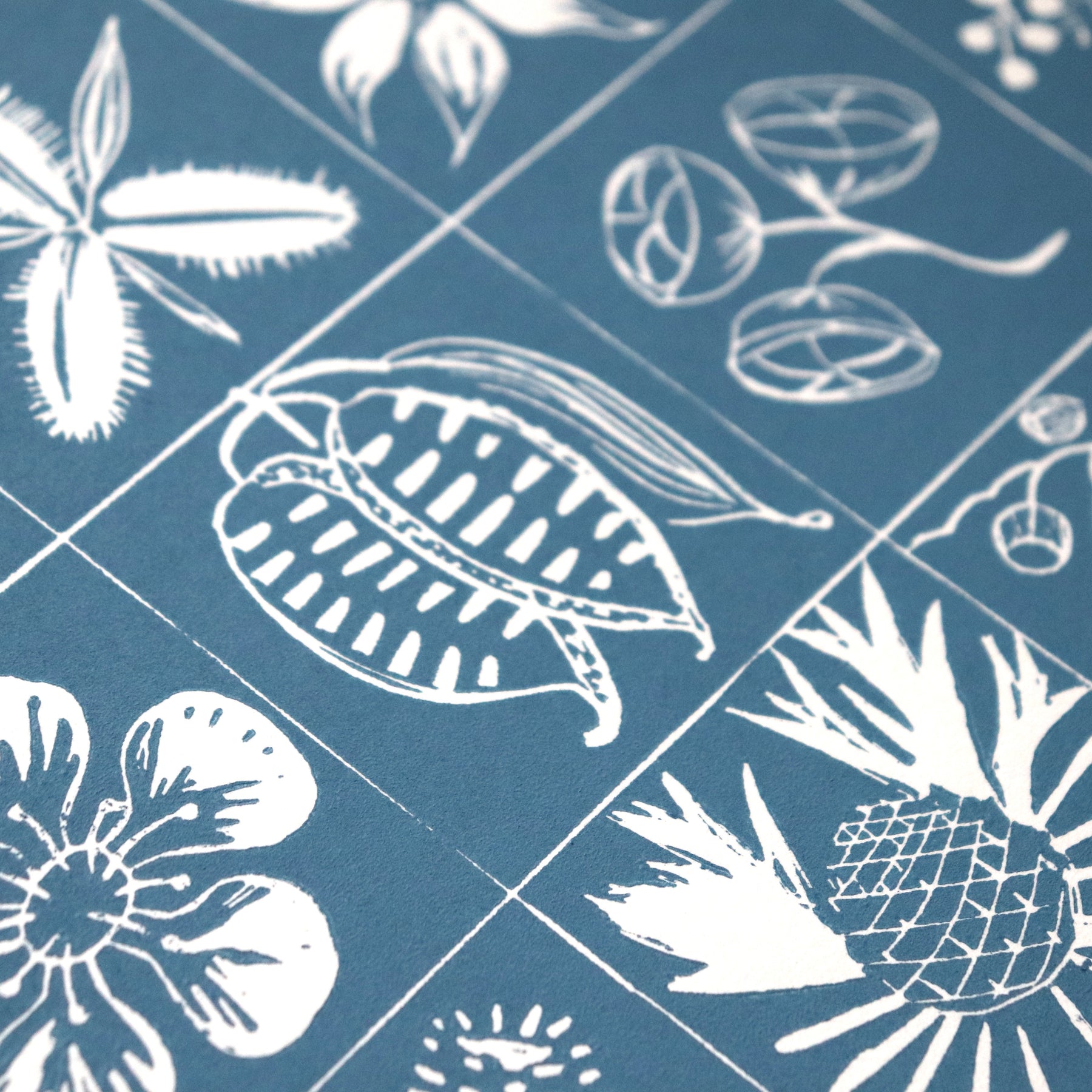'Mountains Splendour' Original Linocut