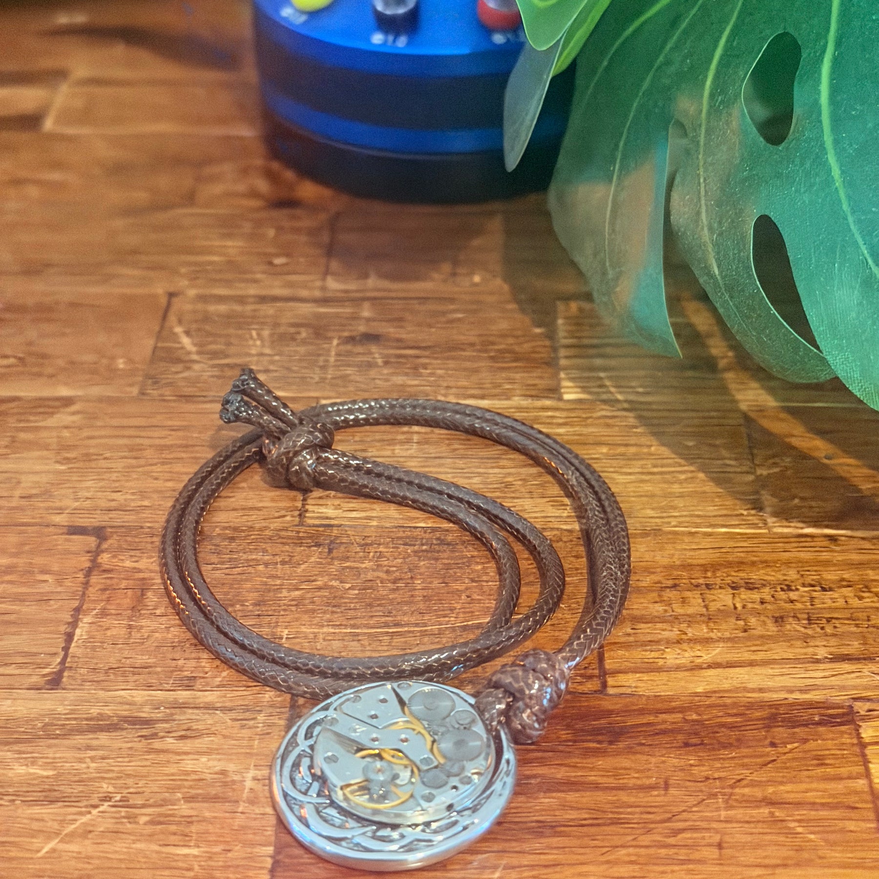 Steampunk watch movement necklace