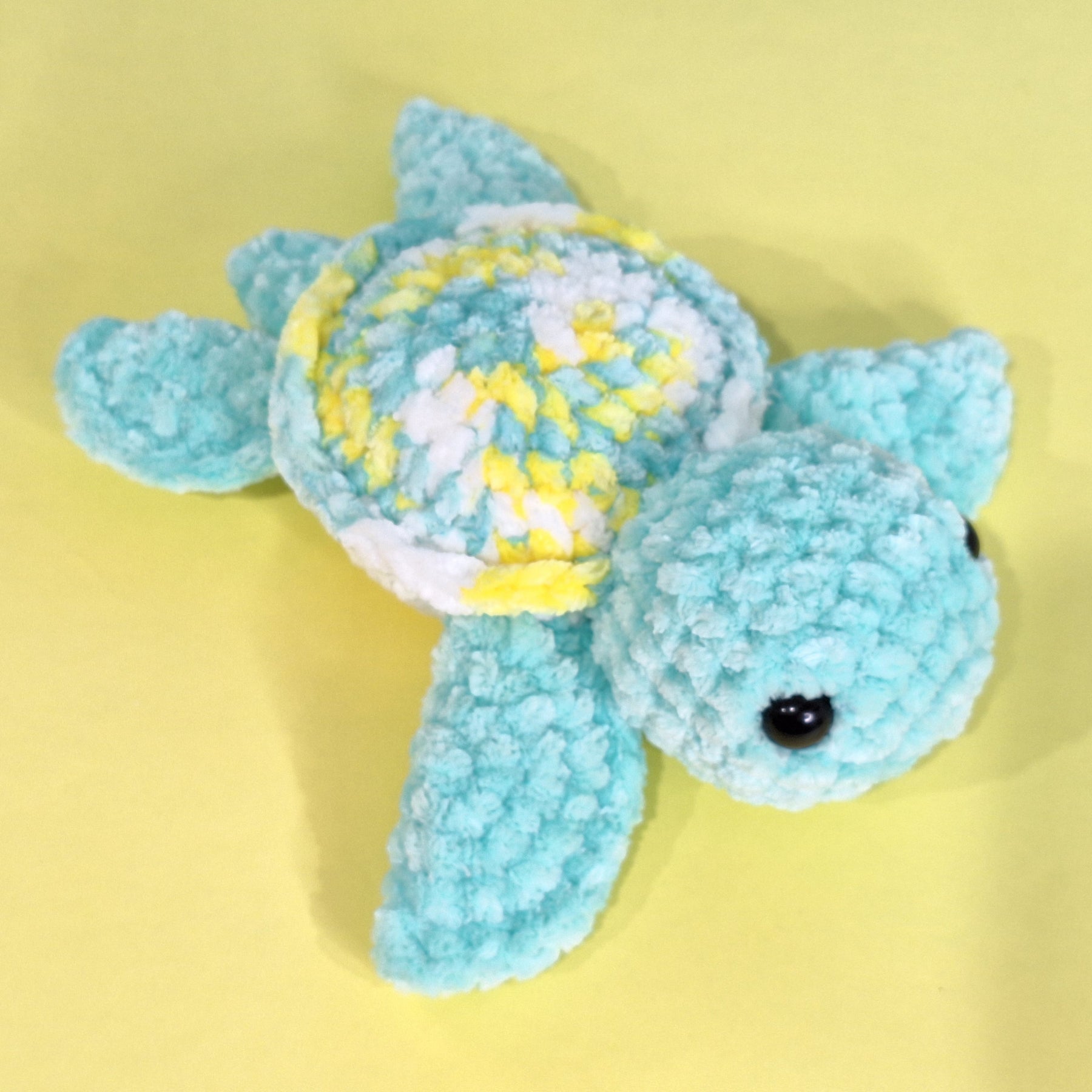 Hand made crocheted velvet Sea Turtle