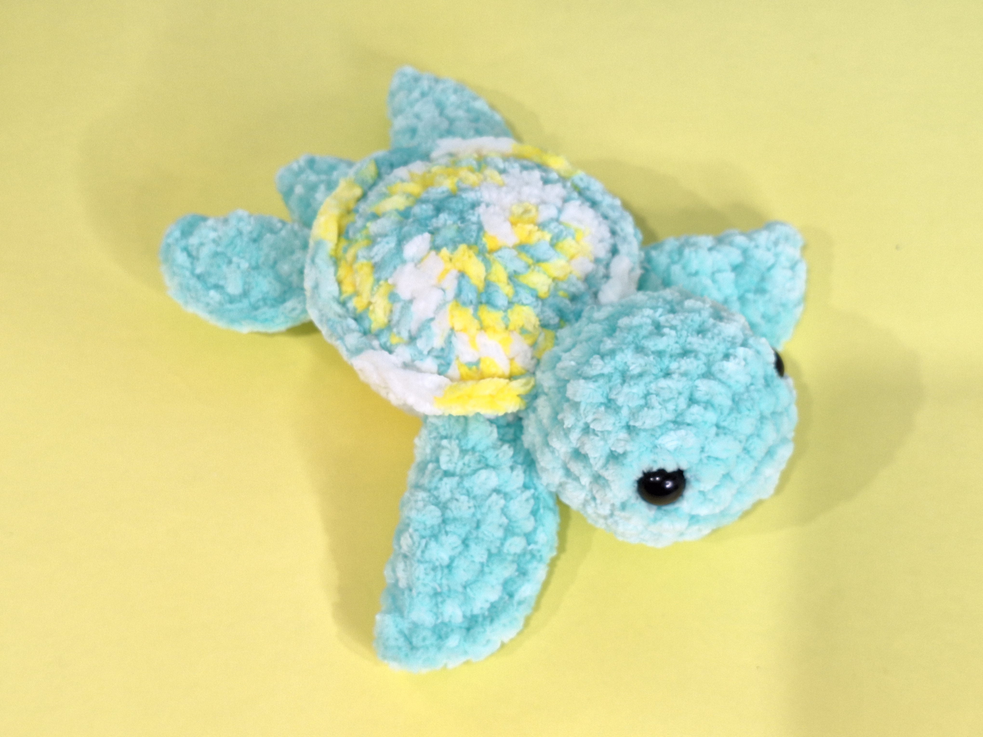 Hand made crocheted velvet Sea Turtle